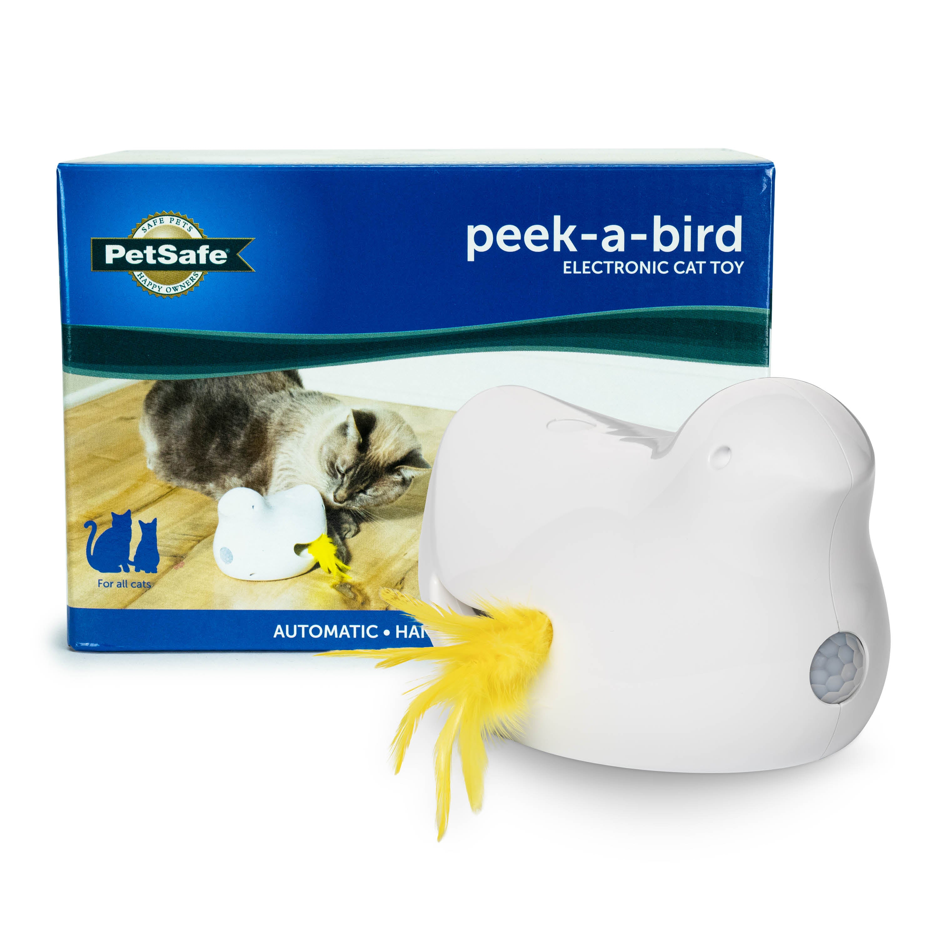 Interactive Peek a Bird™ Electronic Cat Toy - Fun & Engaging PetSafe® Cat Teaser for Playtime & Exercise - Perfect for Indoor Cats & Boredom Relief