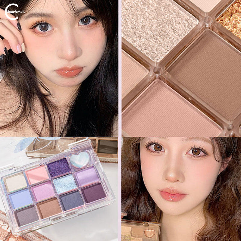 JILLLEEN 12 Color Butterfly Eyeshadow Palette - Highly Pigmented, Long Lasting Makeup for Day & Night Looks - Perfect for Parties, Weddings & Everyday Wear