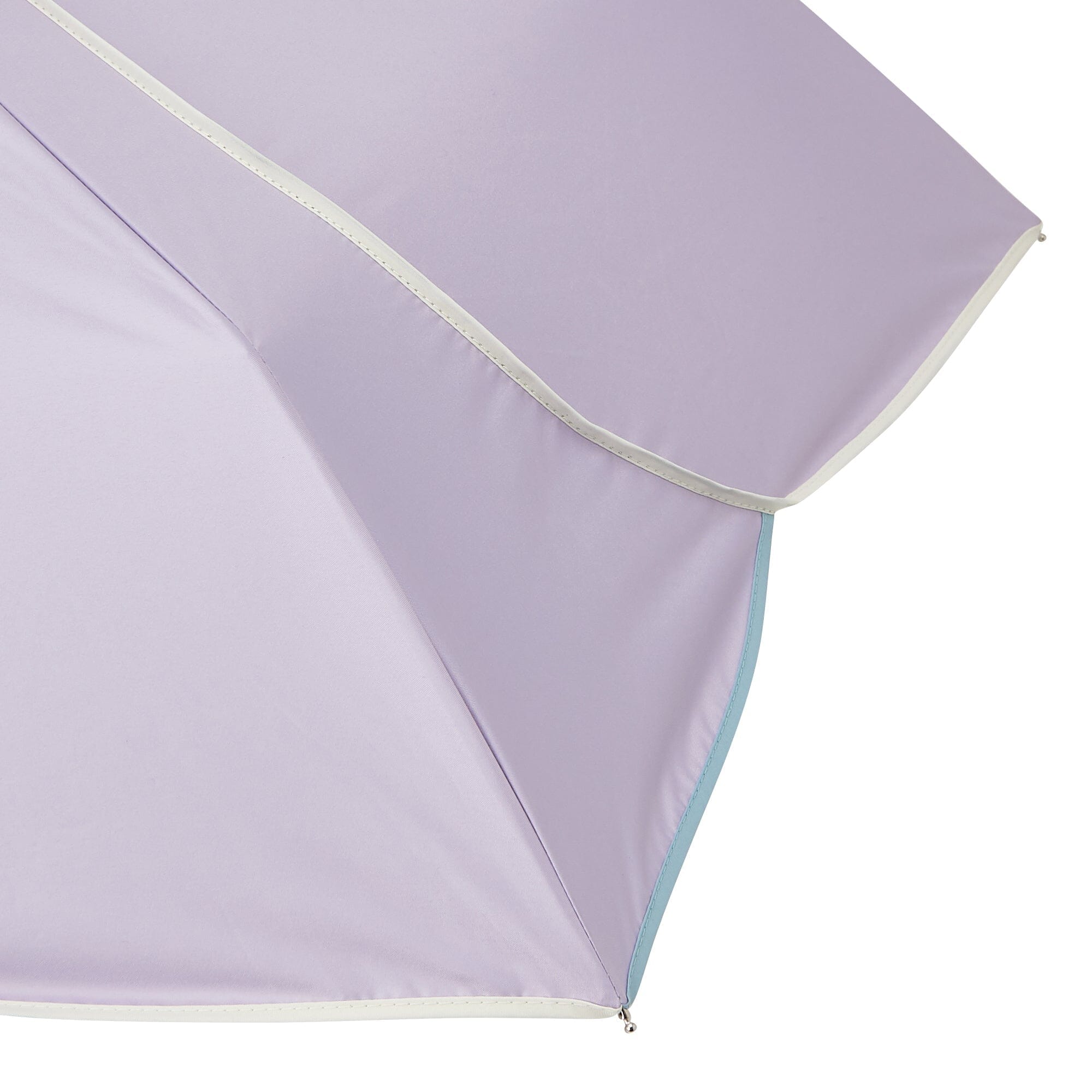 Bicolor Piping Compact Parasol Umbrella 47cm Purple - Stylish Sun Protection for Outdoor Events, Beach, and Garden Use
