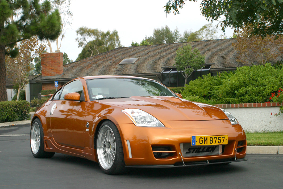 2003-2008 Nissan 350Z Front Bumper Lip Splitter - Compatible with STILLEN Series 2 Fascia Only (Part# 1035010SP) - Enhances Aerodynamics & Sporty Look for Street Racing & Car Shows
