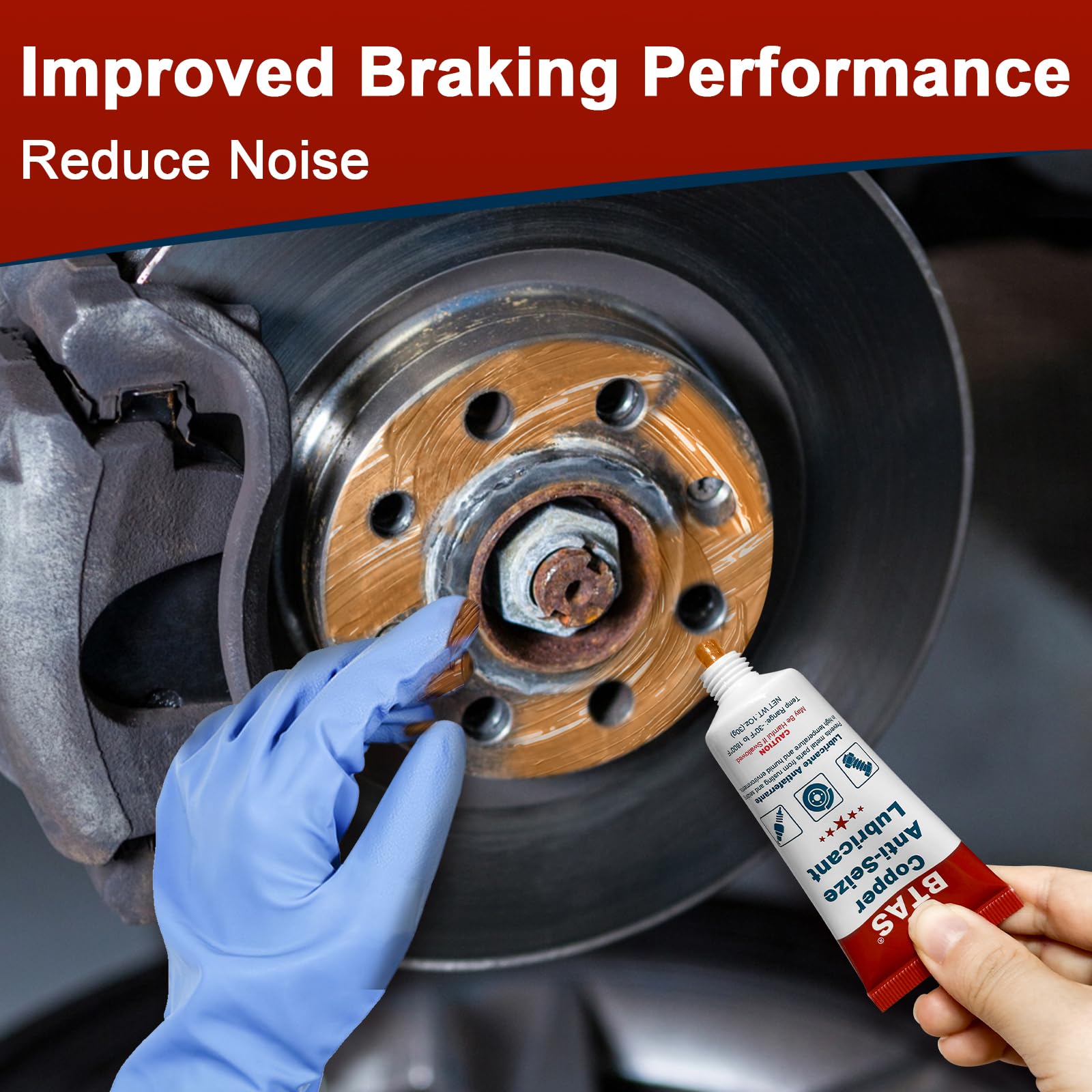 High-Temp Copper Anti-Seize Lubricant 2-Pack - for Automotive Brakes, Spark Plugs & Bolts