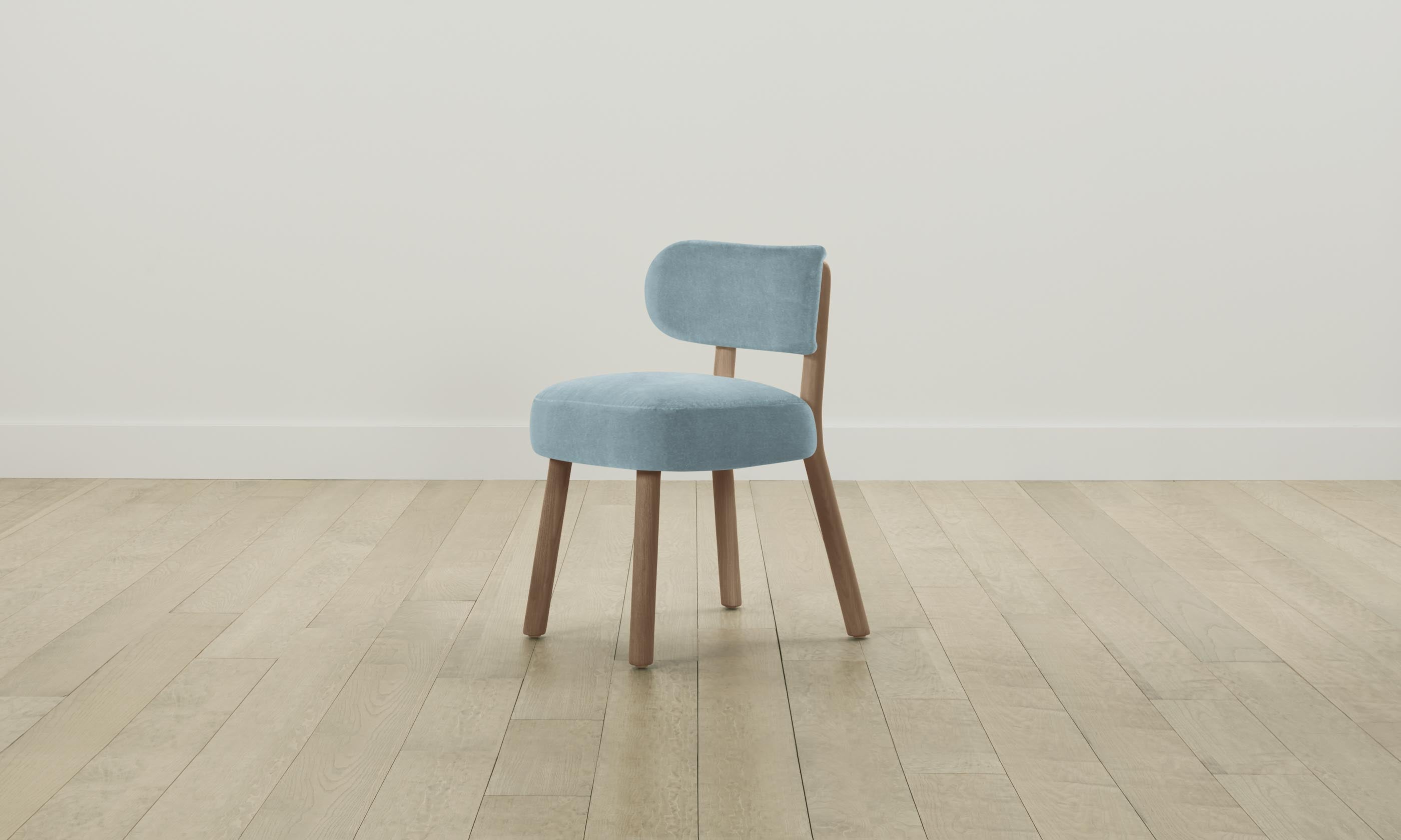 The Jane Dining Chair - Performance Velvet Upholstered Sky Blue Accent Chair for Kitchen, Dining Room & Home Decor - Perfect for Modern & Farmhouse Interiors