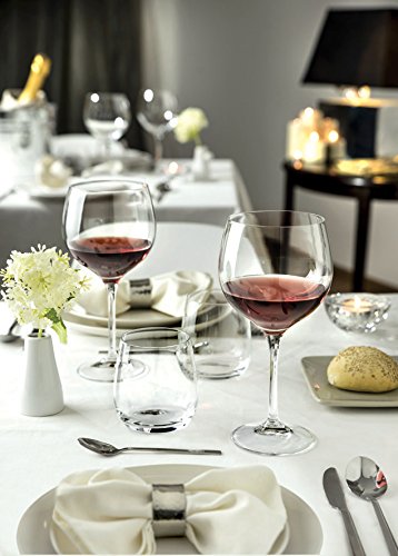 Premium RCR Glasses Set of 6 - Elegant Red Wine Glasses for Fine Dining & Entertaining - Perfect for Dinner Parties, Romantic Evenings & Wine Tasting Events