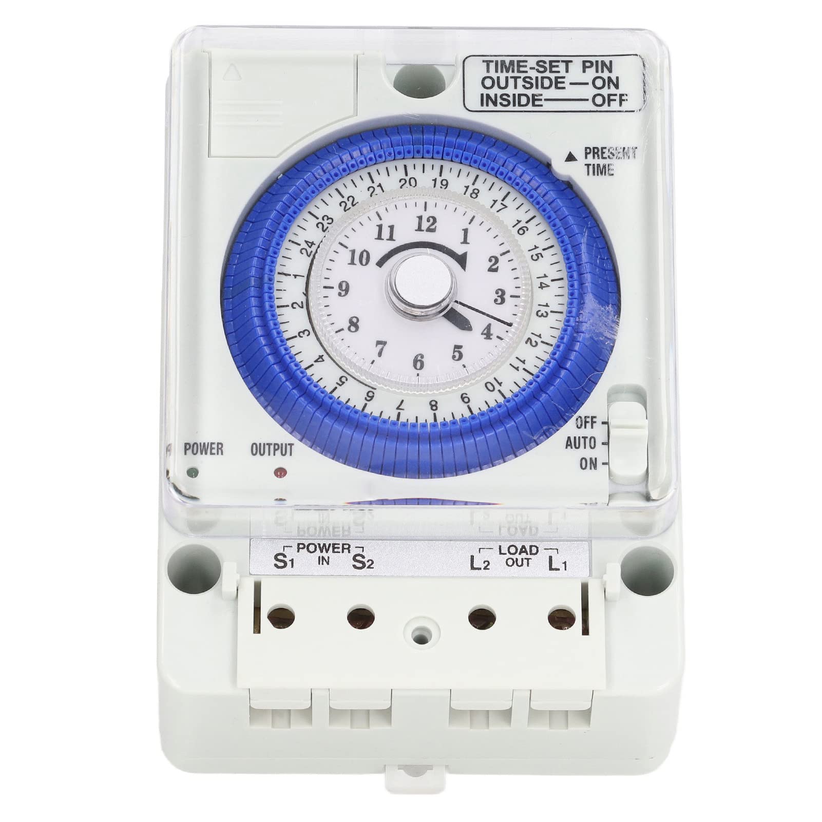 Emoshayoga Mechanical Timer Switch - 15 Min to 24 Hours Adjustable, 300h Power Outage Memory, 100-240V AC - Perfect for Ovens, Appliances & Home Automation