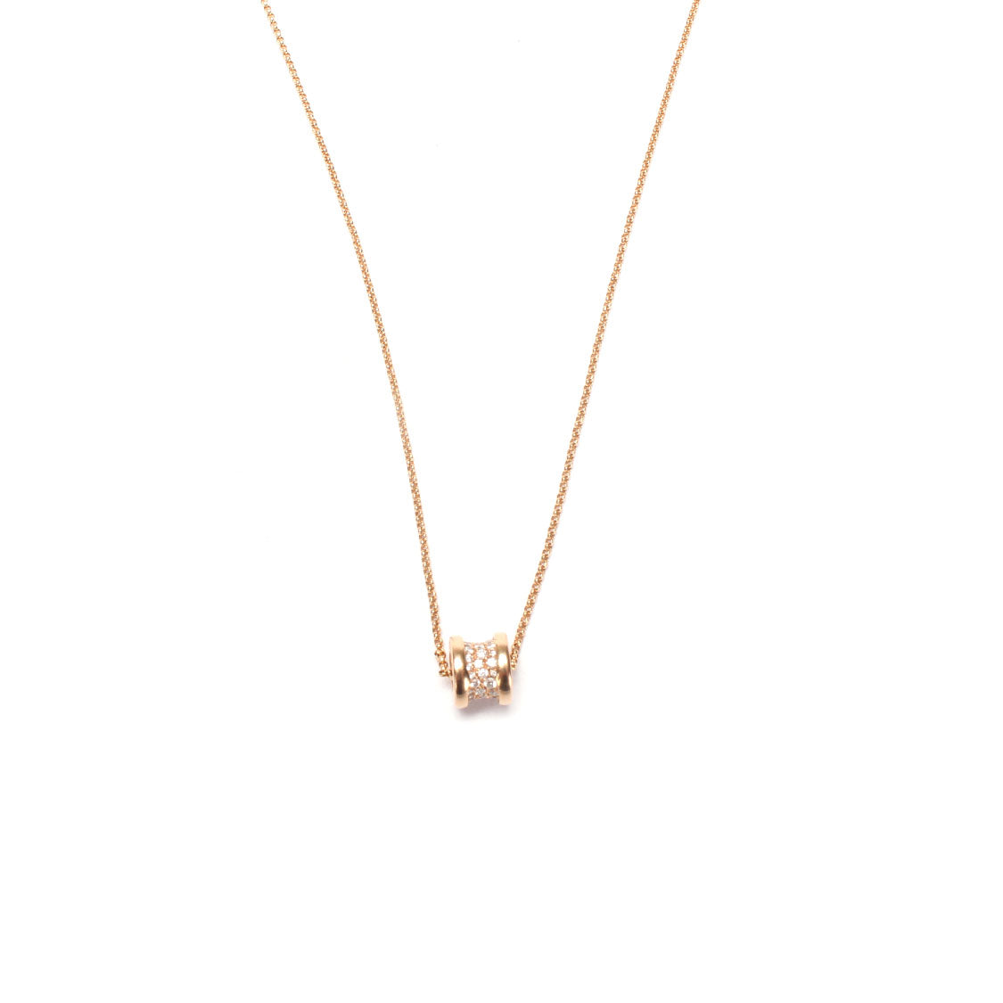 18K Gold Diamond B.zero1 Pendant Necklace for Women - Luxury Jewelry Gift for Anniversary, Birthday & Special Occasions