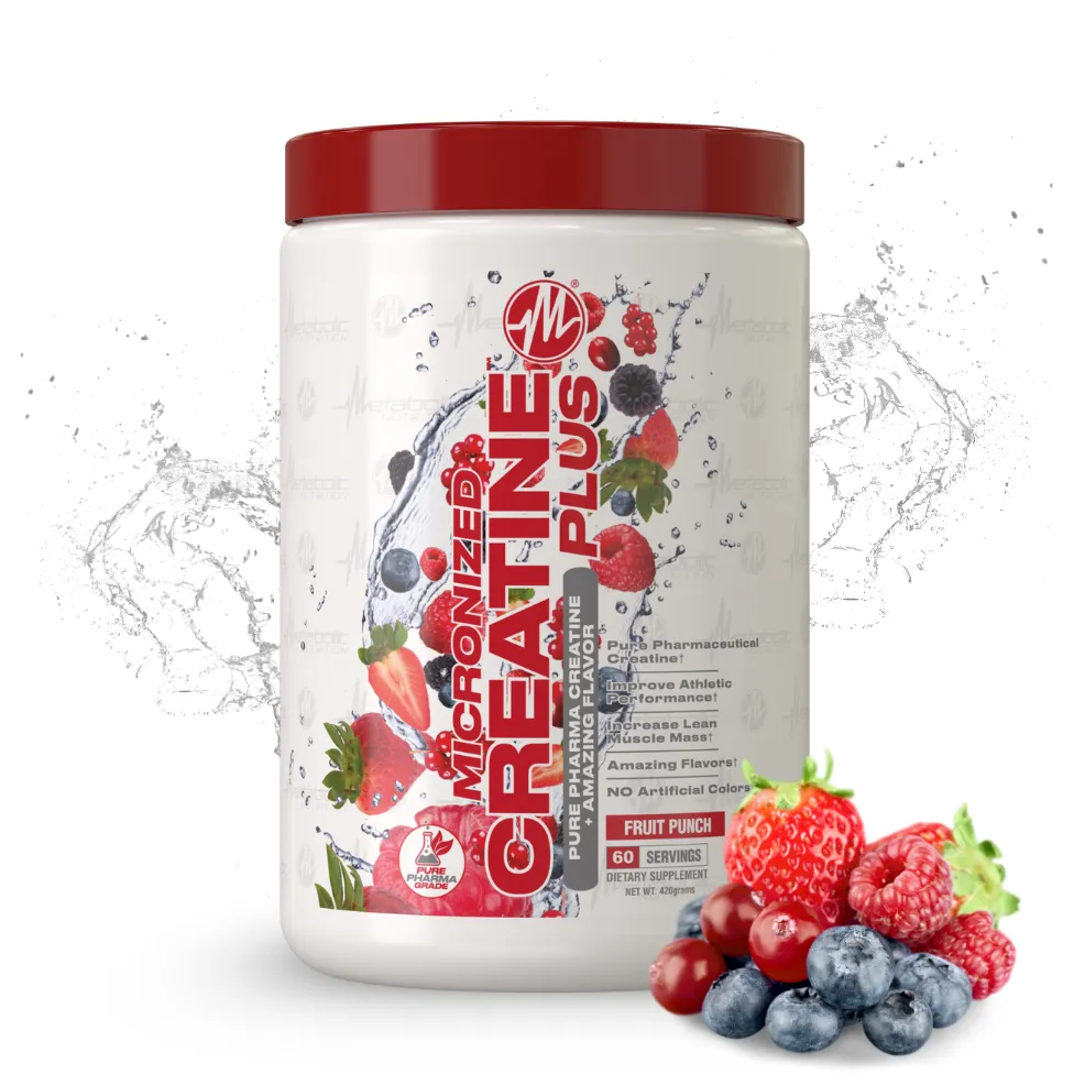 Metabolic Nutrition CreatinePLUS - Premium Creatine Supplement for Muscle Growth & Strength | Ideal for Athletes & Bodybuilders