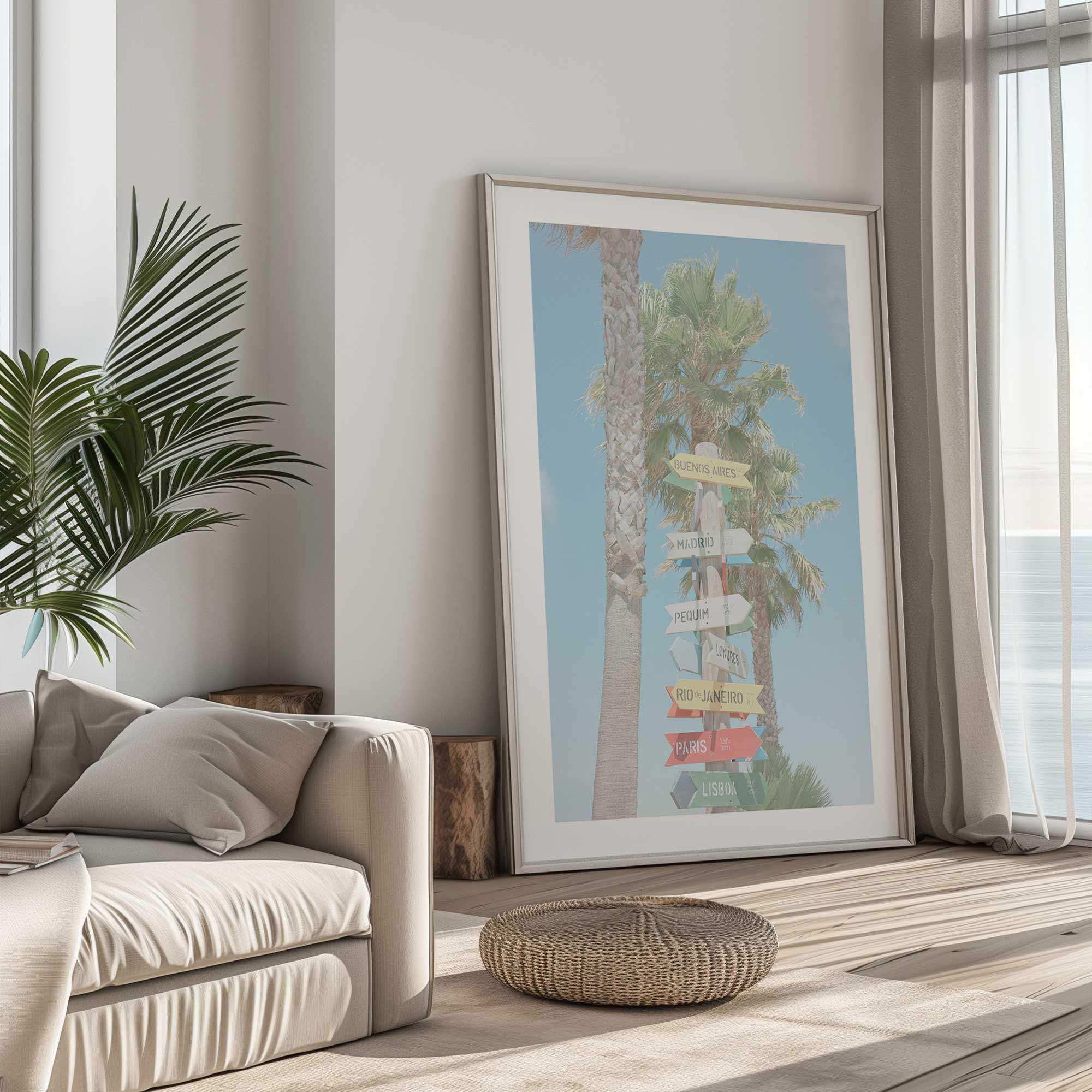Direction to Daydreams Print - Inspirational Wall Art for Home & Office Decor | Perfect for Living Room, Bedroom, or Gift Giving