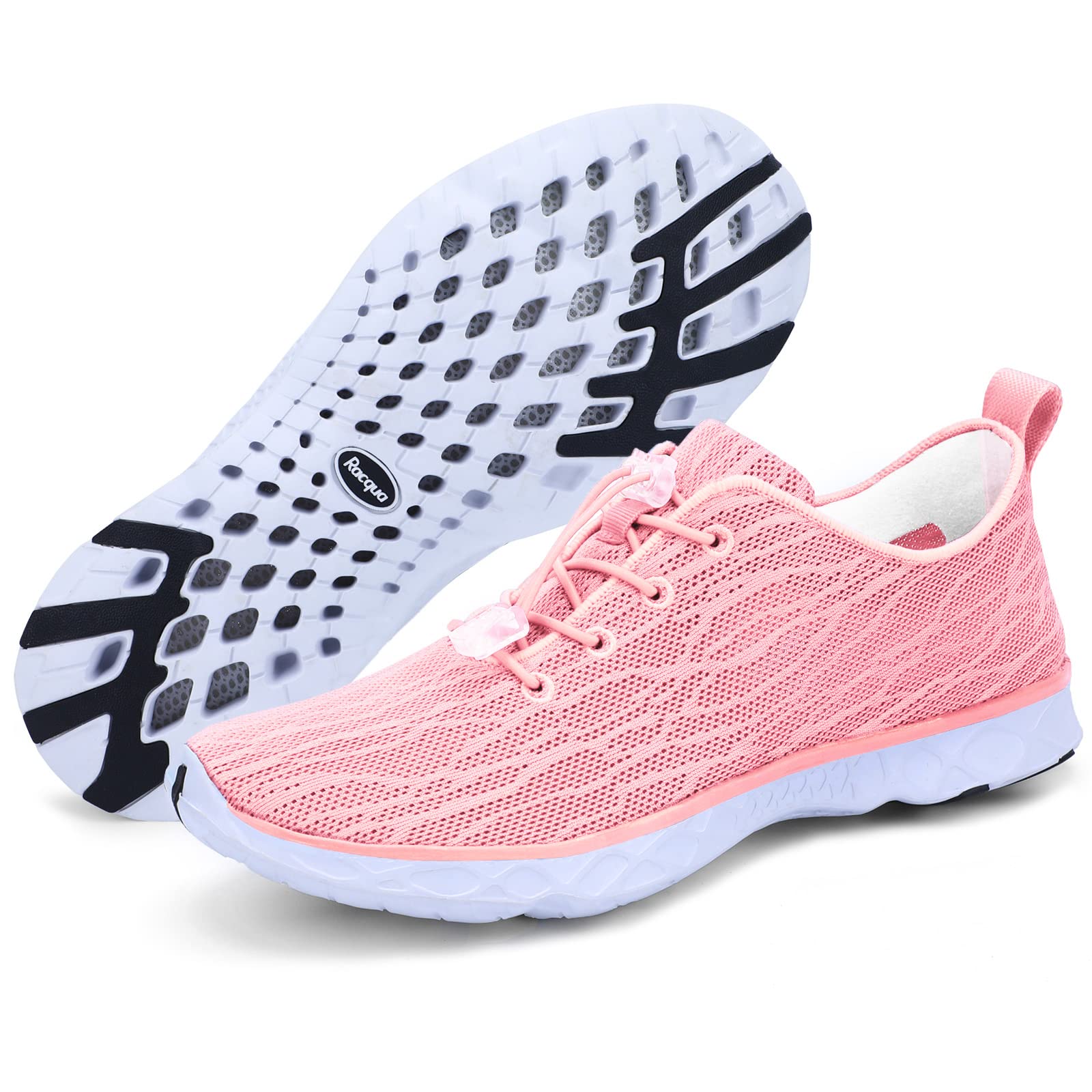 Racqua Breathable Mesh Water Shoes for Women & Men - Lightweight Quick-Dry Aqua Shoes for Beach, Swimming, Surfing, Yoga & Outdoor Activities