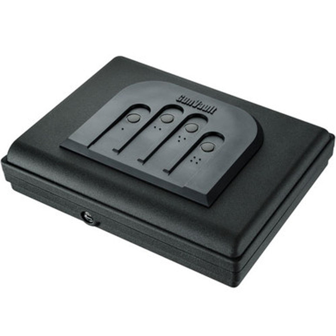 GunVault MV550-19 MicroVault Quick Access Biometric Handgun Safe for Pistols - Compact & Secure Gun Safe for Home, Car, Nightstand & Travel Use