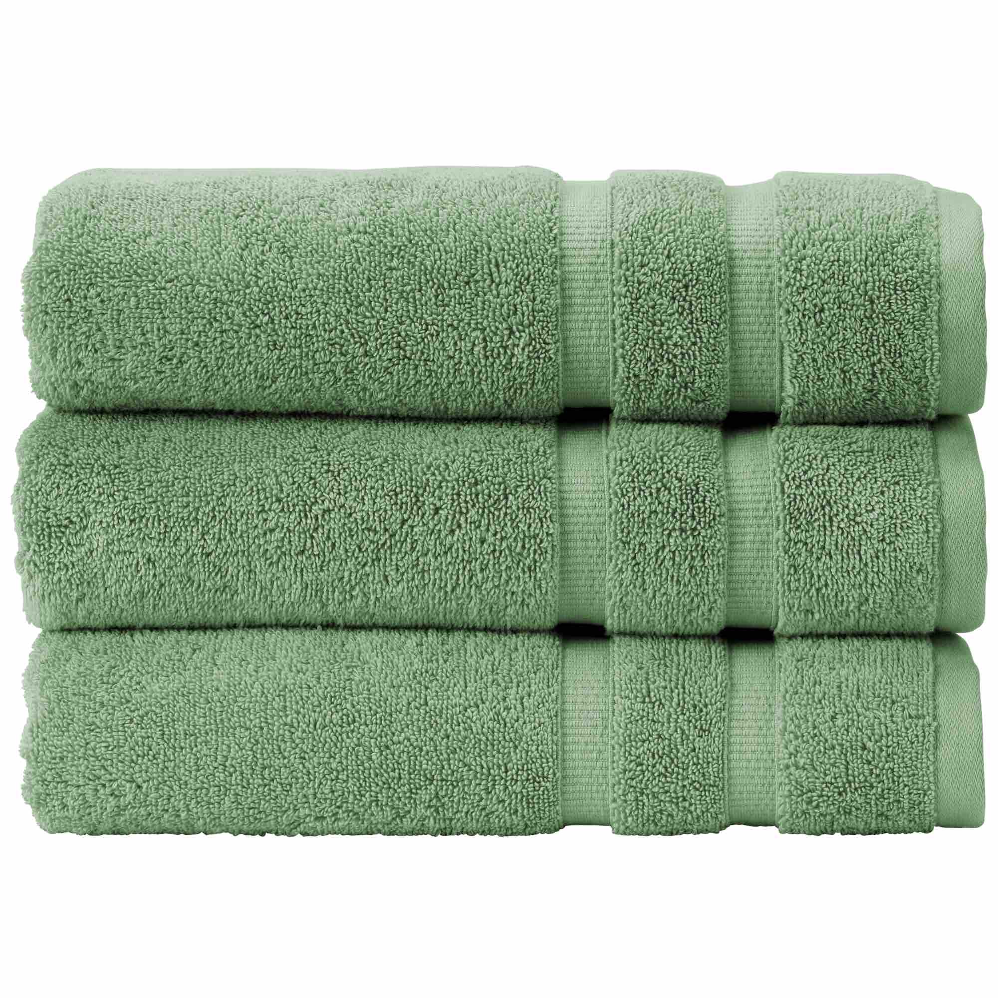 Christy Signum Combed Cotton Bath Towel - Super Soft & Absorbent, Jade Green - Perfect for Spa, Bathroom & Luxury Home Use