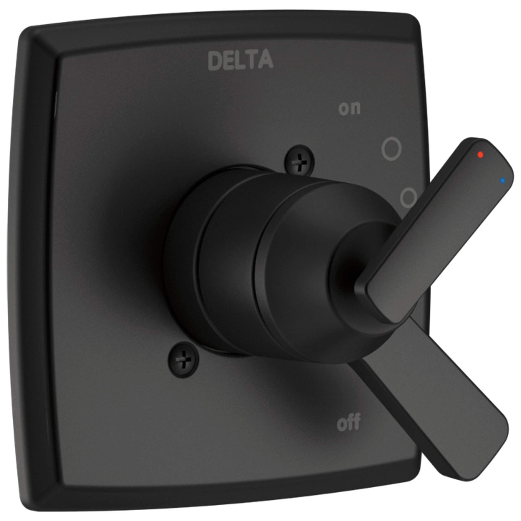 Delta T17064 Ashlyn Monitor 17 Series Dual Function Pressure Balanced Valve Trim with Integrated Volume Control - Matte Black - Bathroom Shower and Tub Faucet Replacement Part for Home Renovation