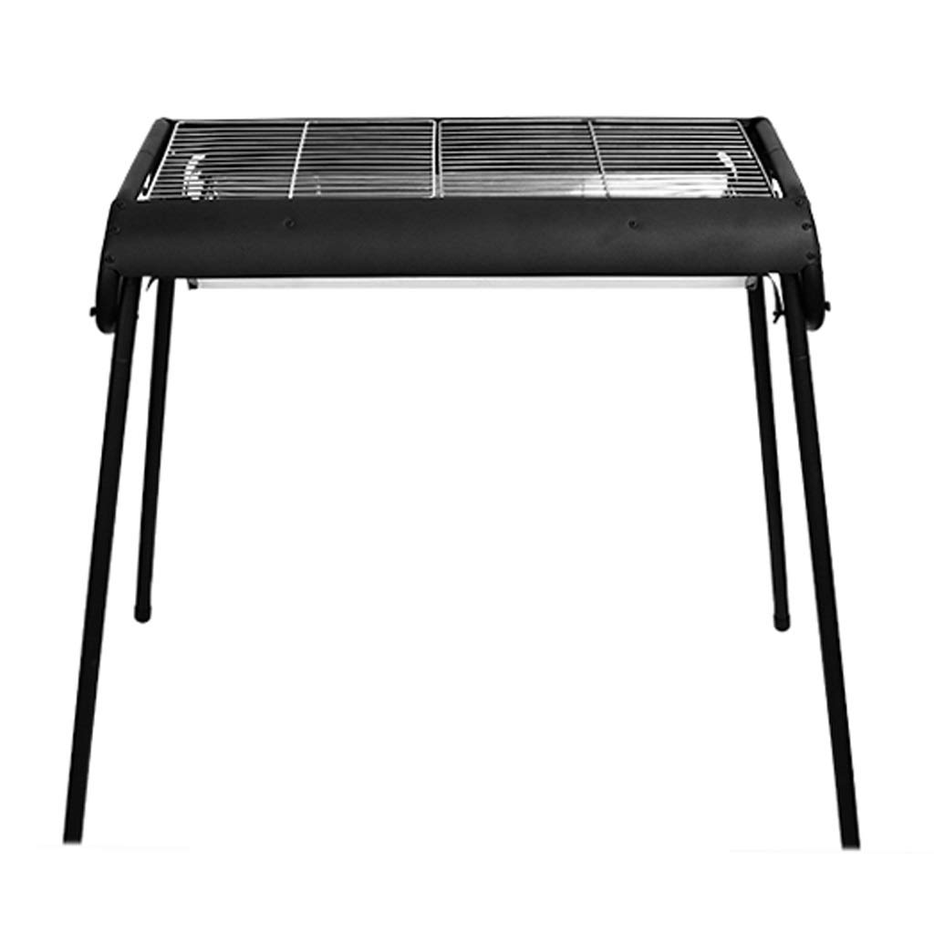 Portable Stainless Steel Charcoal BBQ Grill for Outdoor Cooking, Camping, Picnics & Backyard Parties