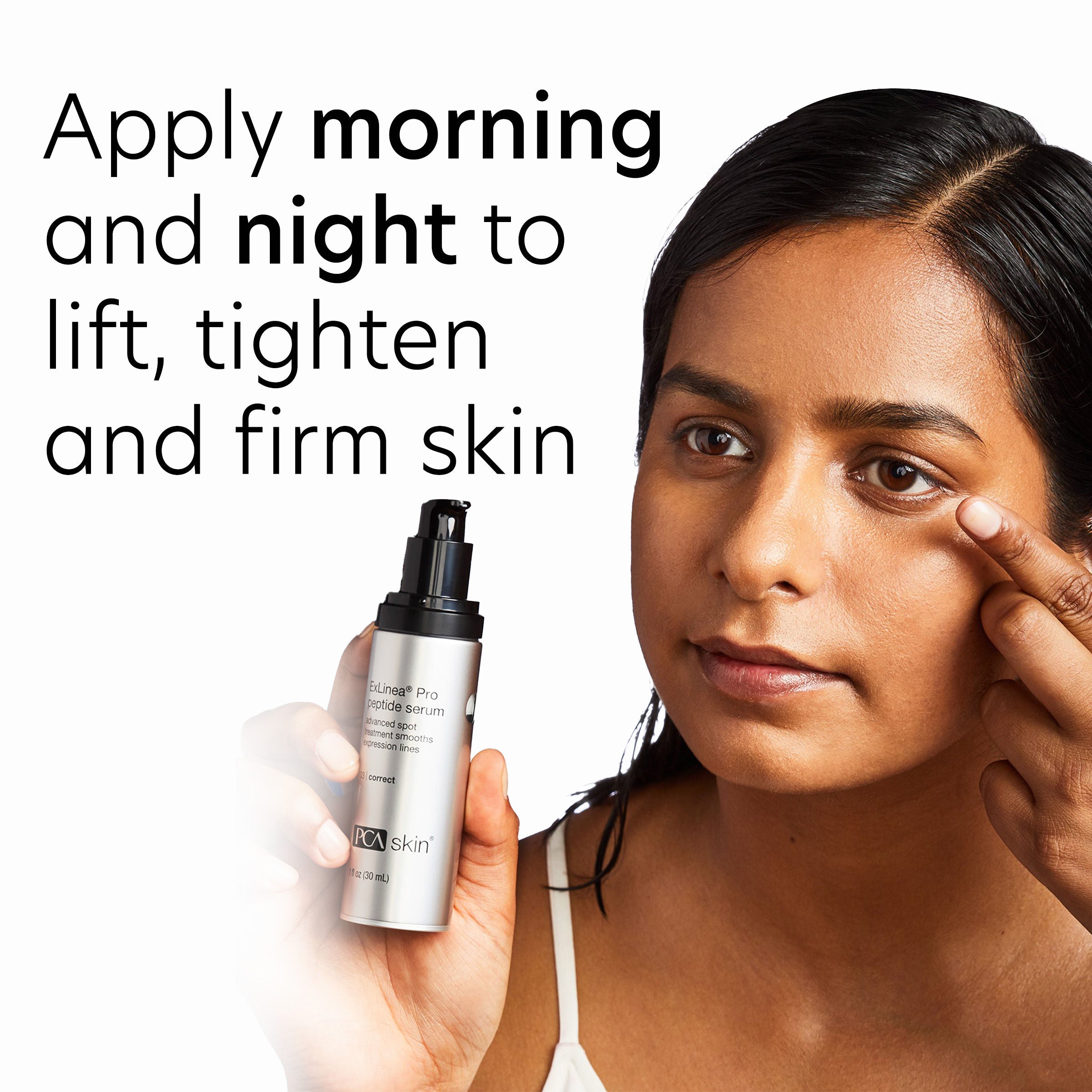 ExLinea Pro Peptide Serum - Anti-Aging Face Serum for Wrinkles & Fine Lines | Hydrating & Firming Skin Care Treatment for Daily Use at Home or Salon