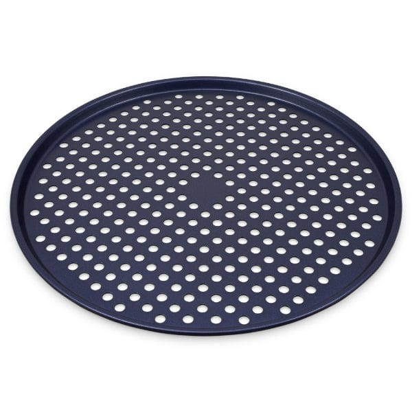 Non-Stick Pizza Pan - Heavy Duty Baking Sheet for Homemade Pizza, Perfect for Oven, Grill & Outdoor Cooking - Ideal for Family Dinners & Parties