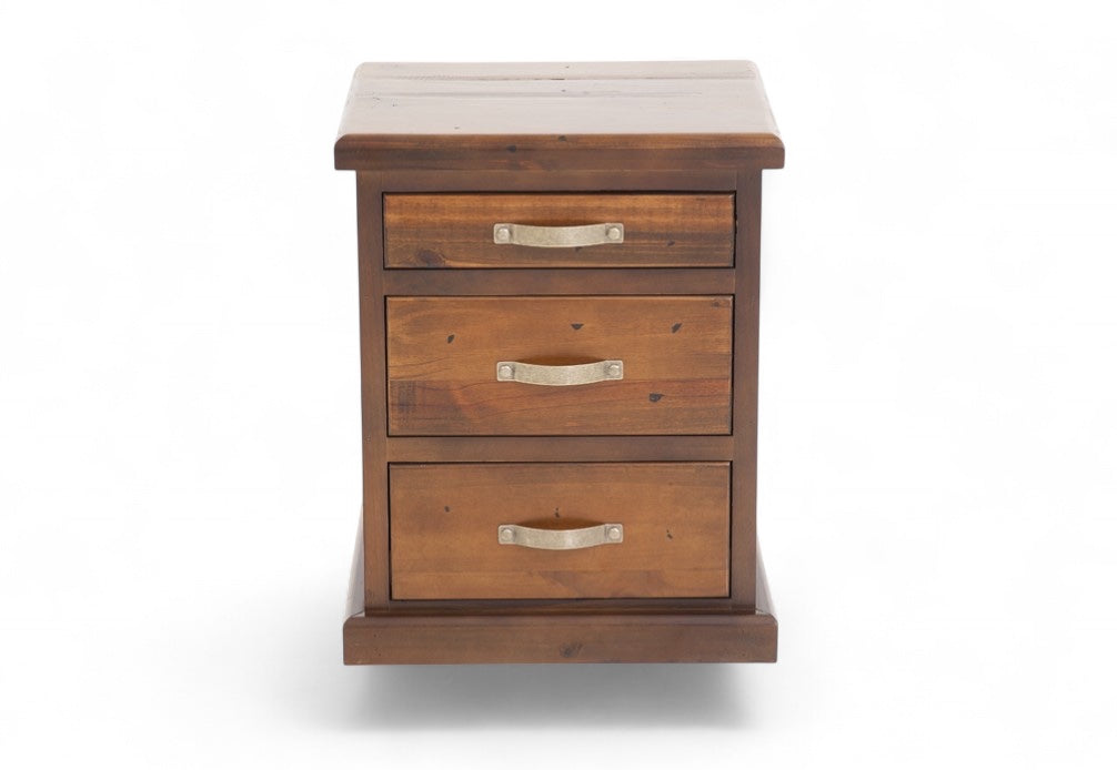 Felton 3 Drawer Nightstand - Modern Bedside Table with Storage for Bedroom, Living Room & Office Organization