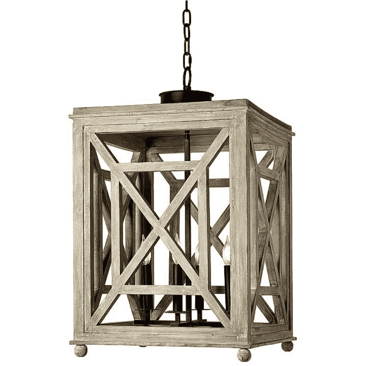 Rustic Wood Lattice Lantern - Handcrafted Home Decor for Indoor/Outdoor Use - Perfect for Patio, Garden, Porch & Wedding Decorations