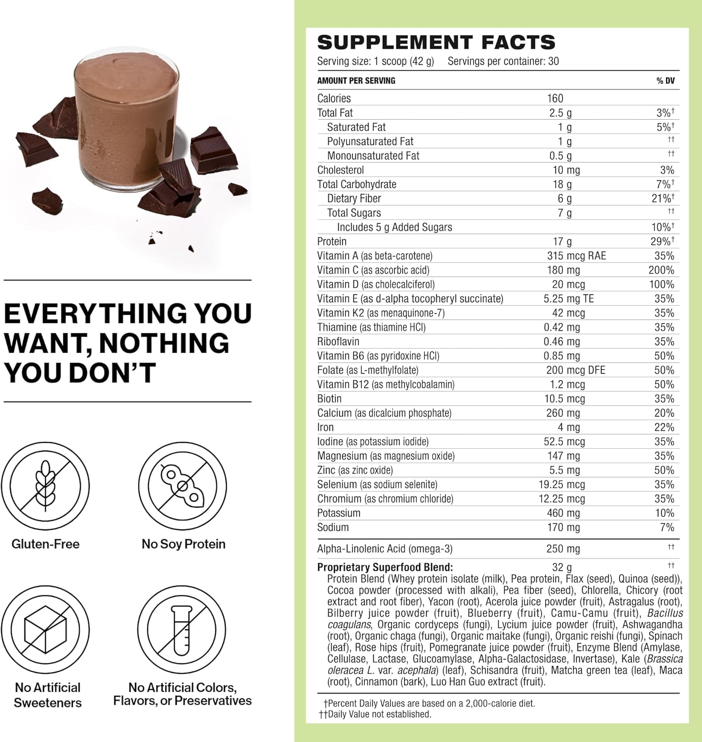 Shakeology Whey Protein Powder Blend - Gluten Free Superfood Protein Shake with Vitamins & Minerals for Weight Loss & Muscle Support - Chocolate Flavor (30 Servings) | Post-Workout Recovery & Healthy Breakfast Meal Replacement