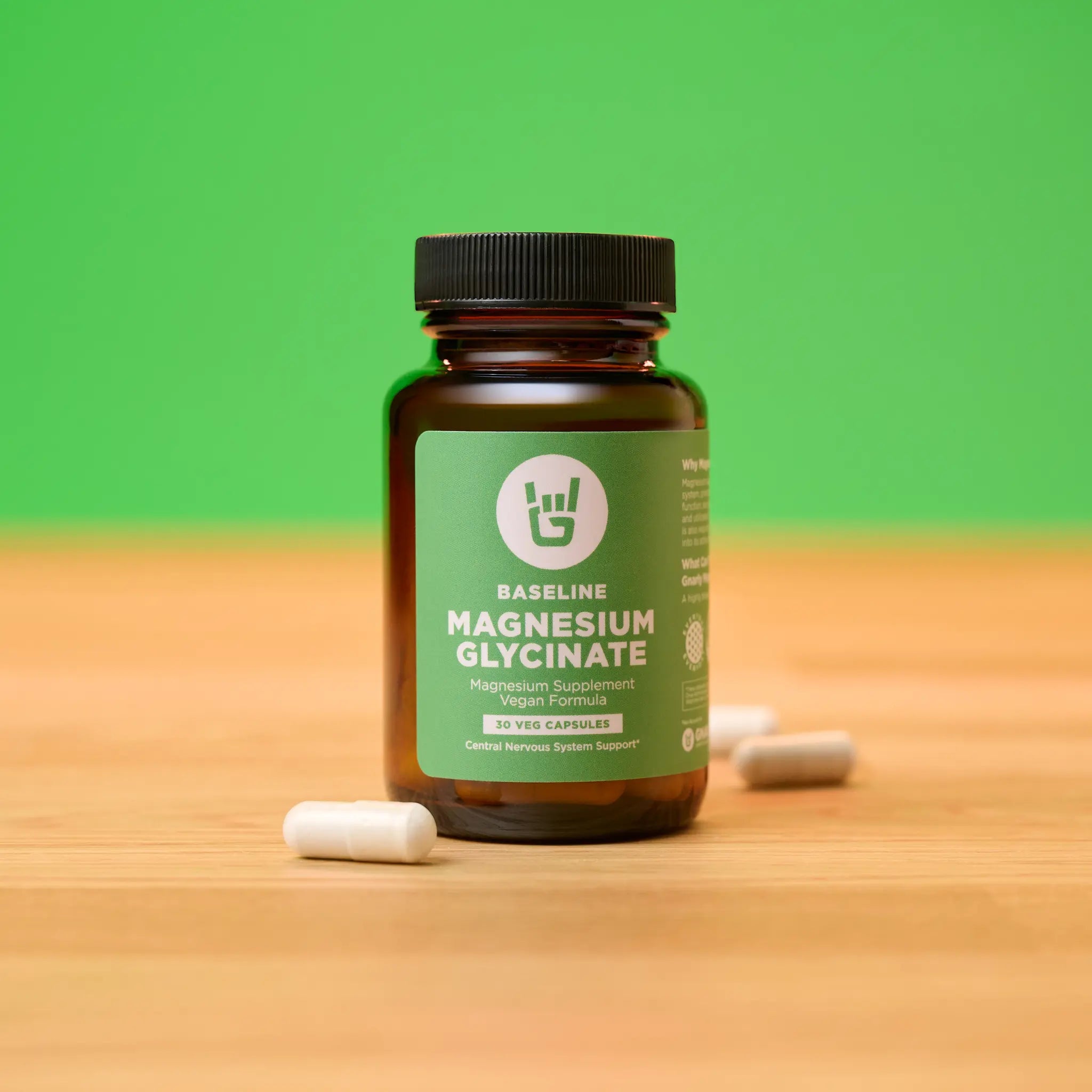Gnarly Baseline Magnesium Glycinate Supplement - Supports Relaxation, Sleep & Muscle Recovery - Vegan, Non-GMO - Perfect for Athletes & Stress Relief