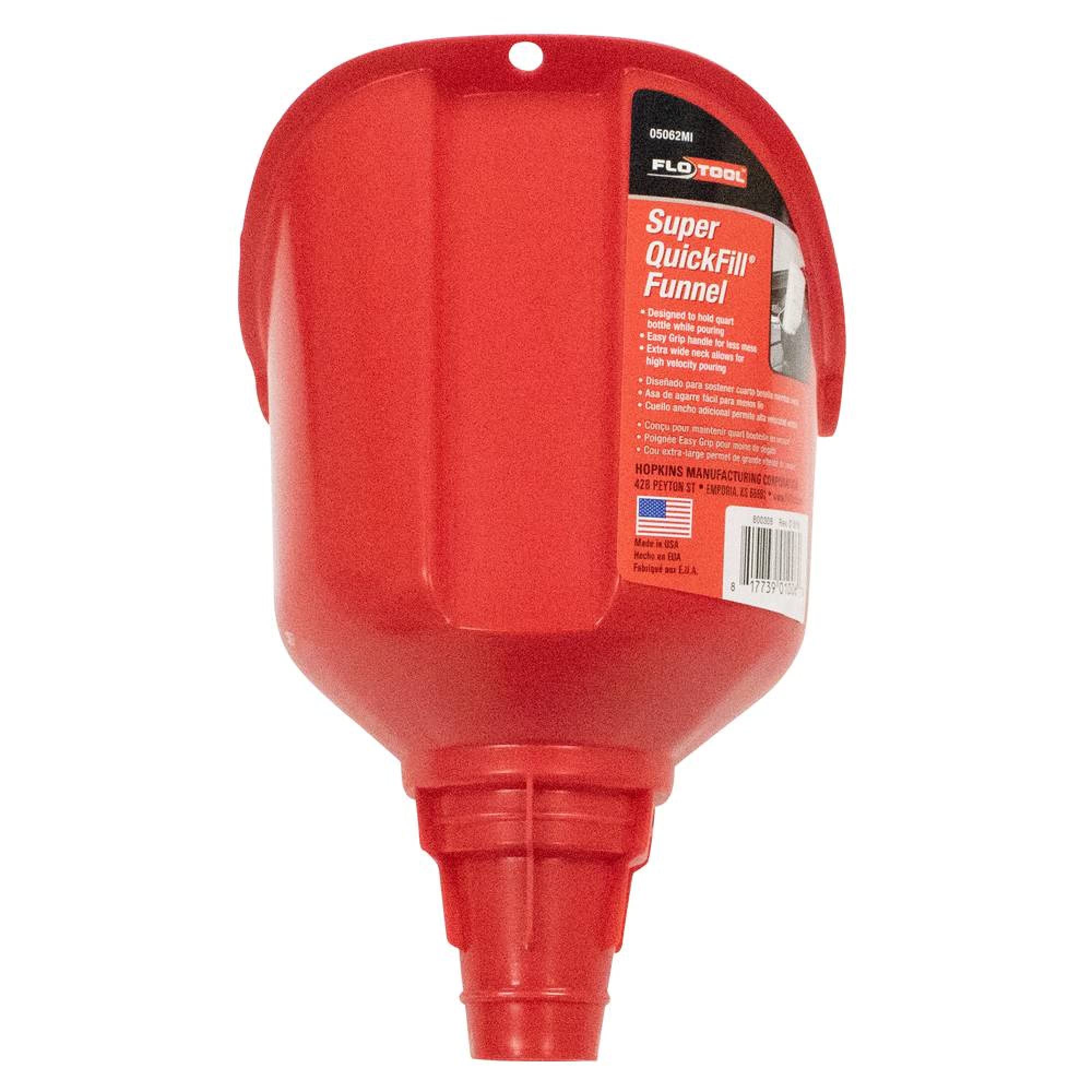 Stens 750-724 Hand-E Quick Funnel - Durable Plastic Filling Funnel for Gas, Oil & Fluids - Perfect for Lawn Mowers, Tractors & Automotive Use