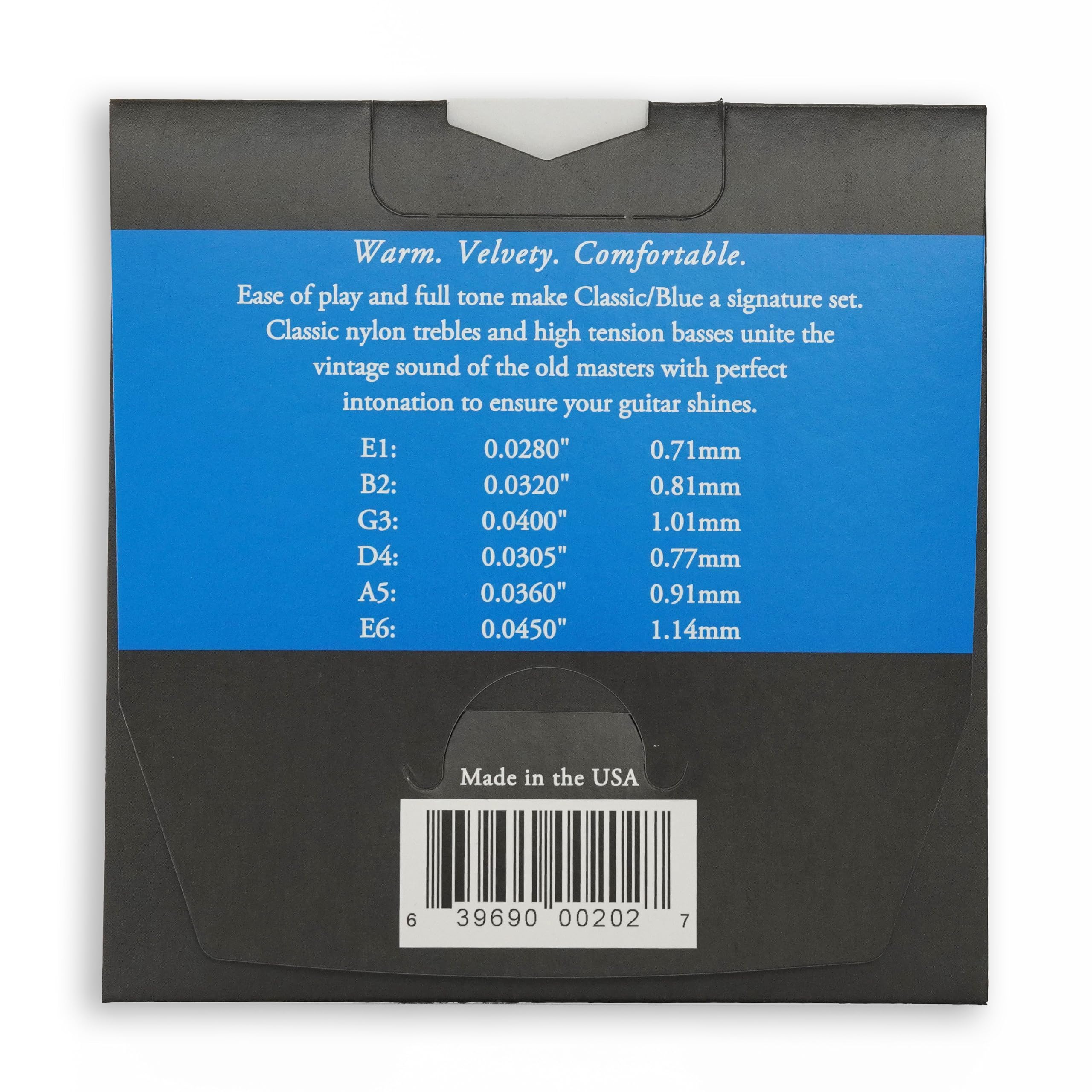 Augustine Classic Blue Nylon Guitar Strings - High Tension Classical Guitar Strings (1 Set) | Perfect for Flamenco, Classical & Fingerstyle Playing