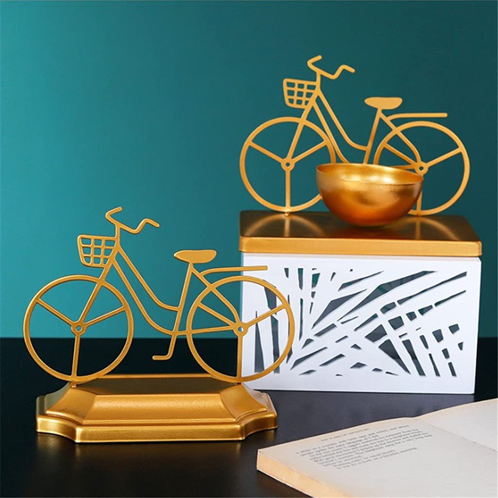 Nordic Iron Bicycle Model Ornaments - 2 Pcs Miniature Metal Crafts for Home Decor, Room Storage & Desktop Display | Perfect Souvenir Gift for Cyclists & Vintage Lovers