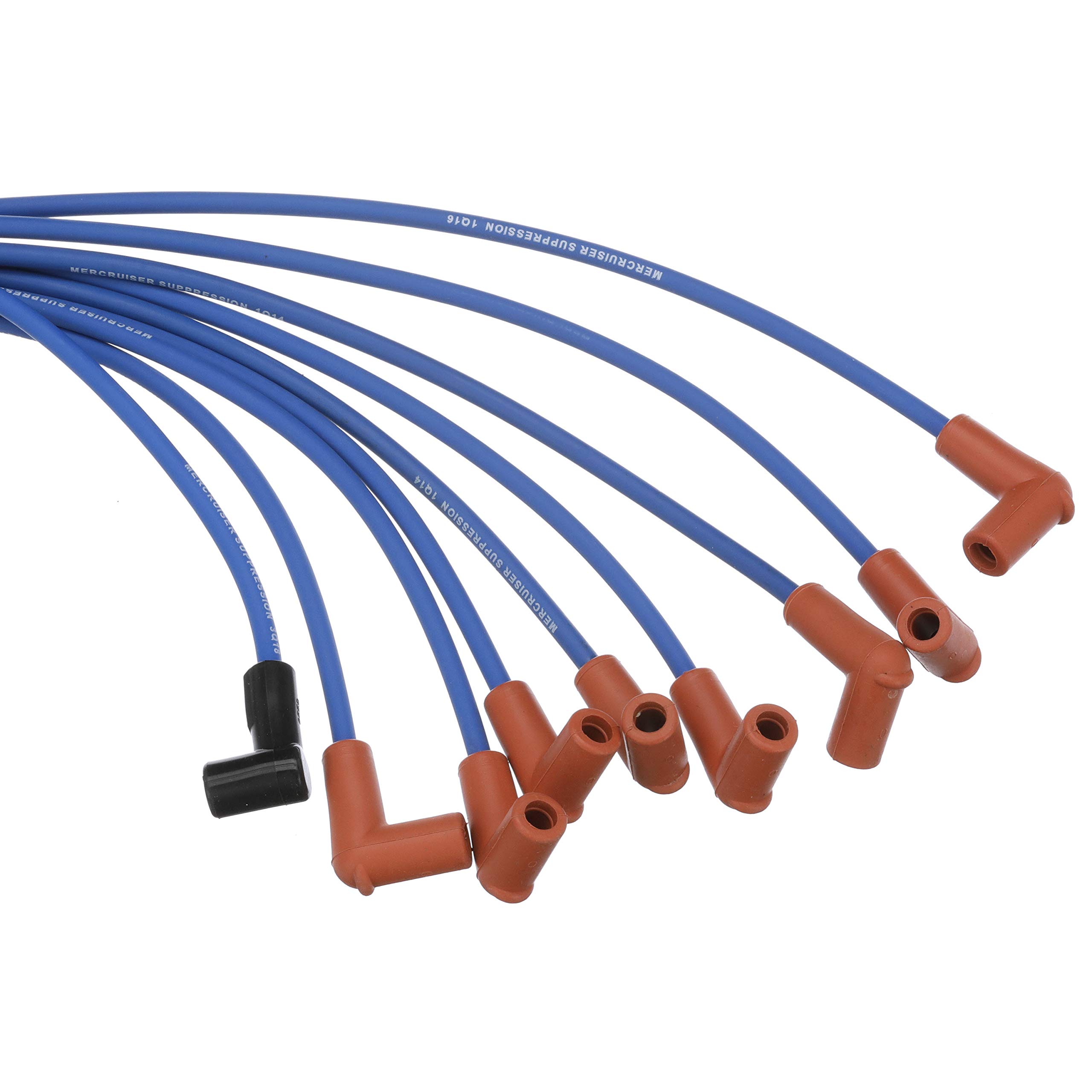 Quicksilver 847701Q17 Blue Wire Spark Plug Wire Kit - High Performance Ignition Wires for Marine & Automotive Engines - Perfect for Boats, Jet Skis, and Classic Cars