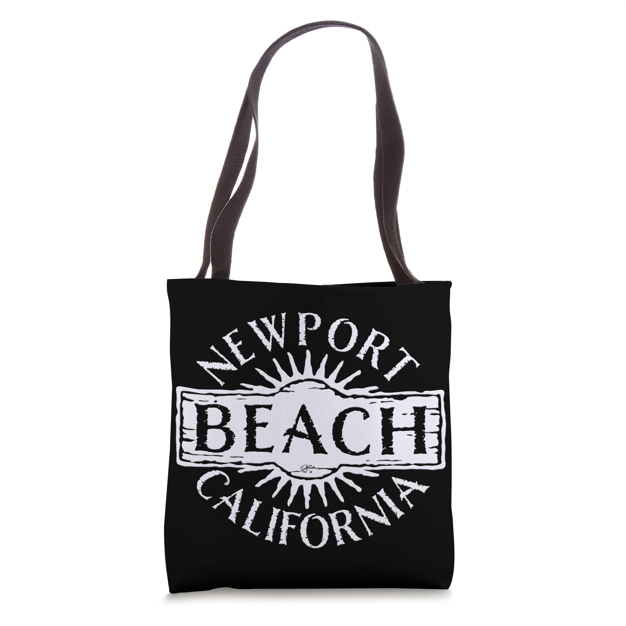 JCombs: Stylish Newport Beach California Tote Bag - Premium Cotton Canvas Beach Tote for Women - Perfect for Shopping, Travel & Beach Day Essentials