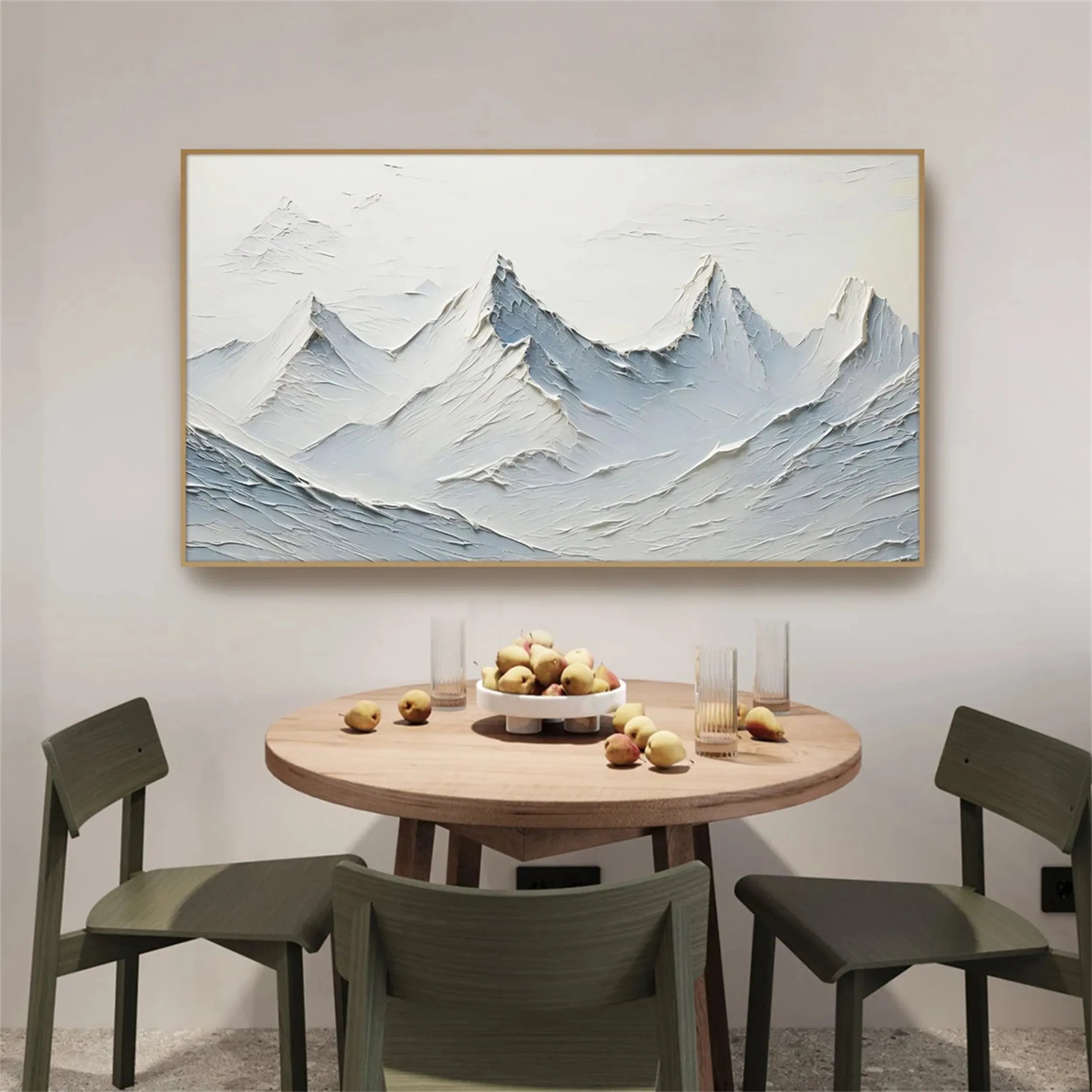 Minimalist Textured Plaster Art Painting - Modern Abstract Wall Decor for Living Room, Bedroom & Office | #MM245