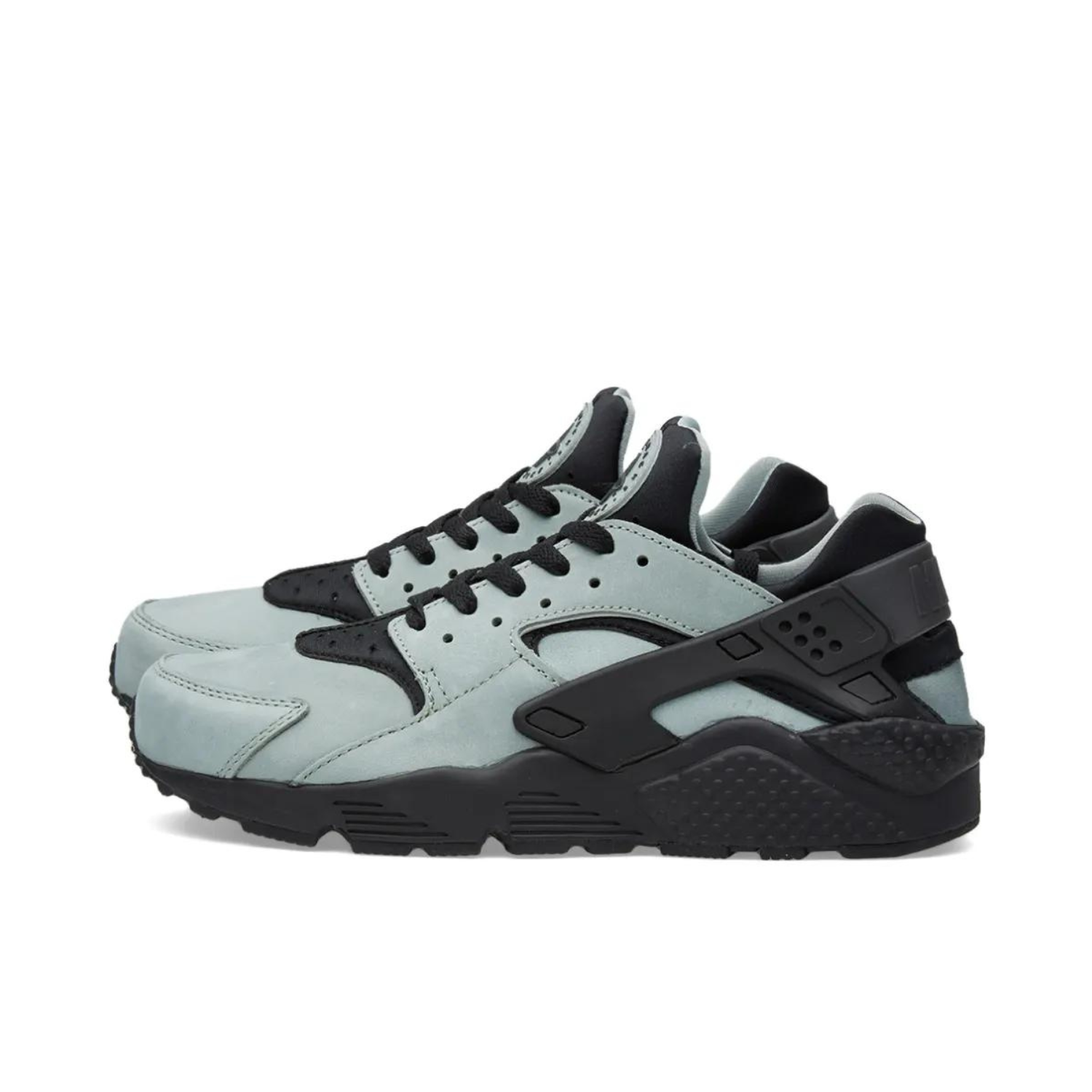 Nike Huarache Run Sneakers - Mica Green & Black Men's Running Shoes for Jogging, Gym & Casual Wear