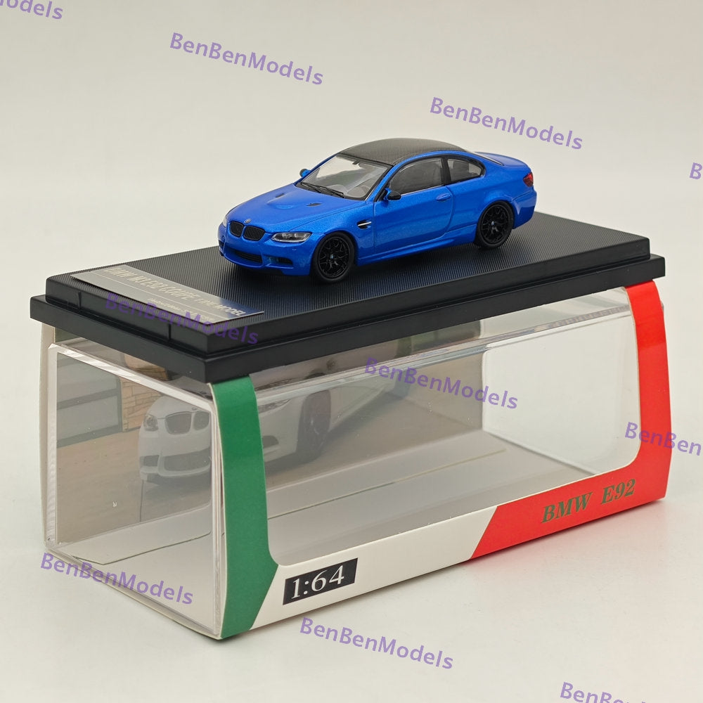 1/64 Scale BMW M3 E92 Coupe Blue Diecast Model Car - Highly Detailed Collectible Toy for Adults & Kids - Perfect for Display, Gifts, and Car Enthusiast Collections