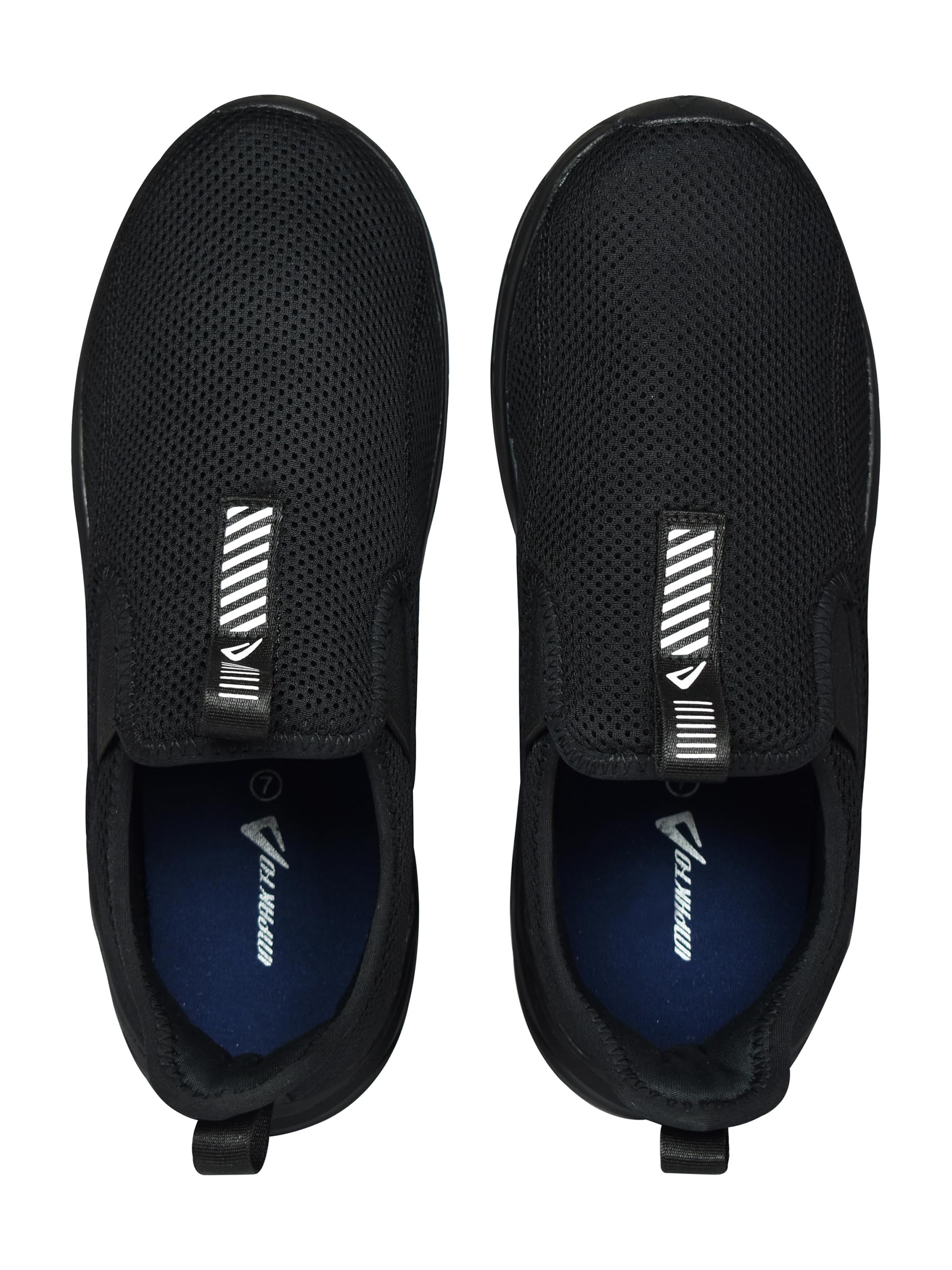 Impakto Men's Black Walking Shoes - Comfortable & Lightweight for Walking, Running & Daily Use