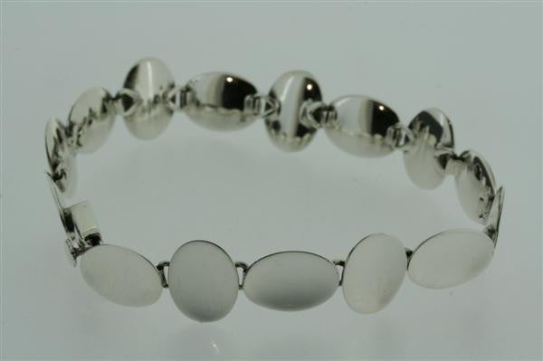 Concave Pebble Bracelet - Polished Stone Beaded Bracelet for Women, Men | Boho Chic Jewelry for Everyday Wear & Yoga Accessories