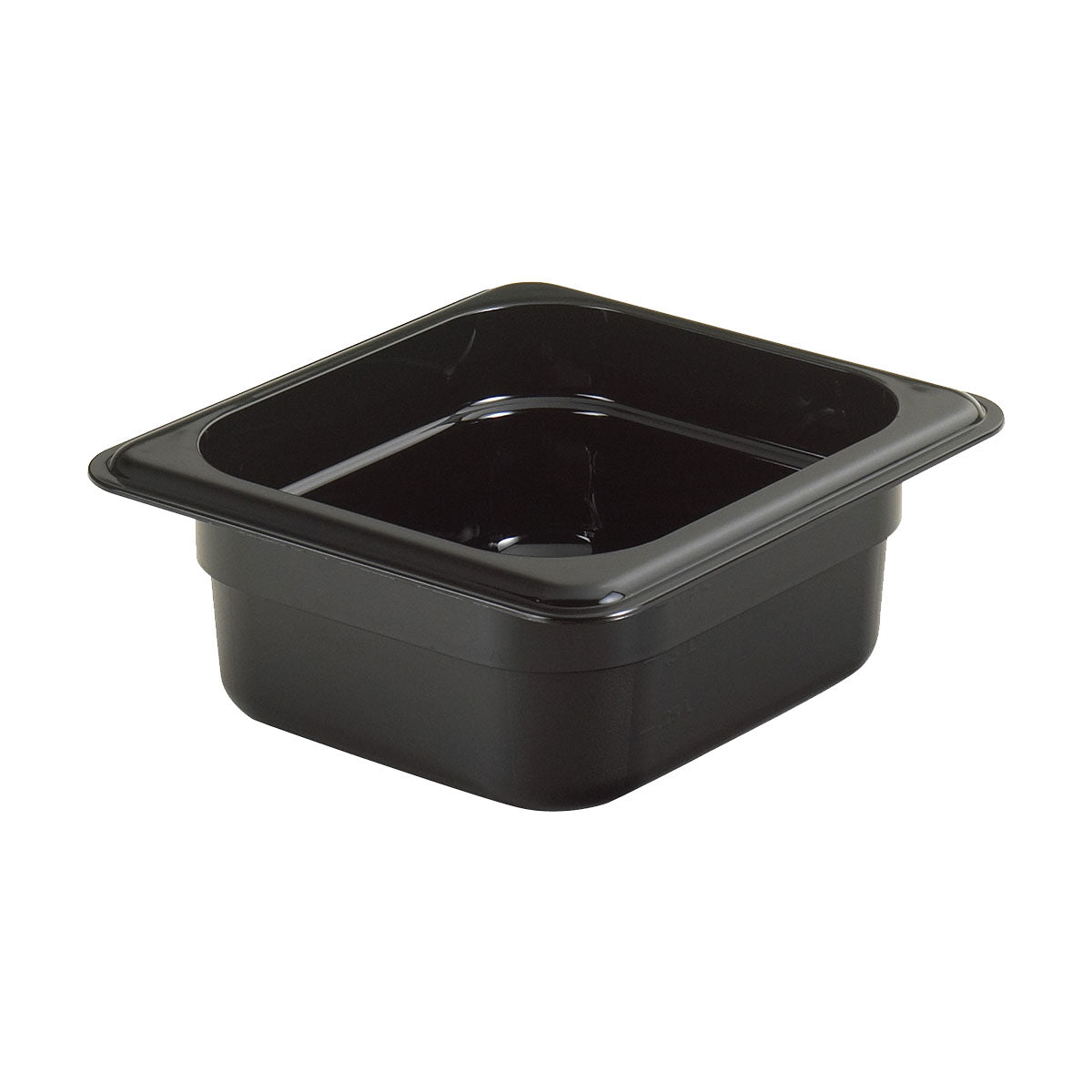 Cambro 62CW110 Camwear 1/6 Size Black Food Pan - 2.5