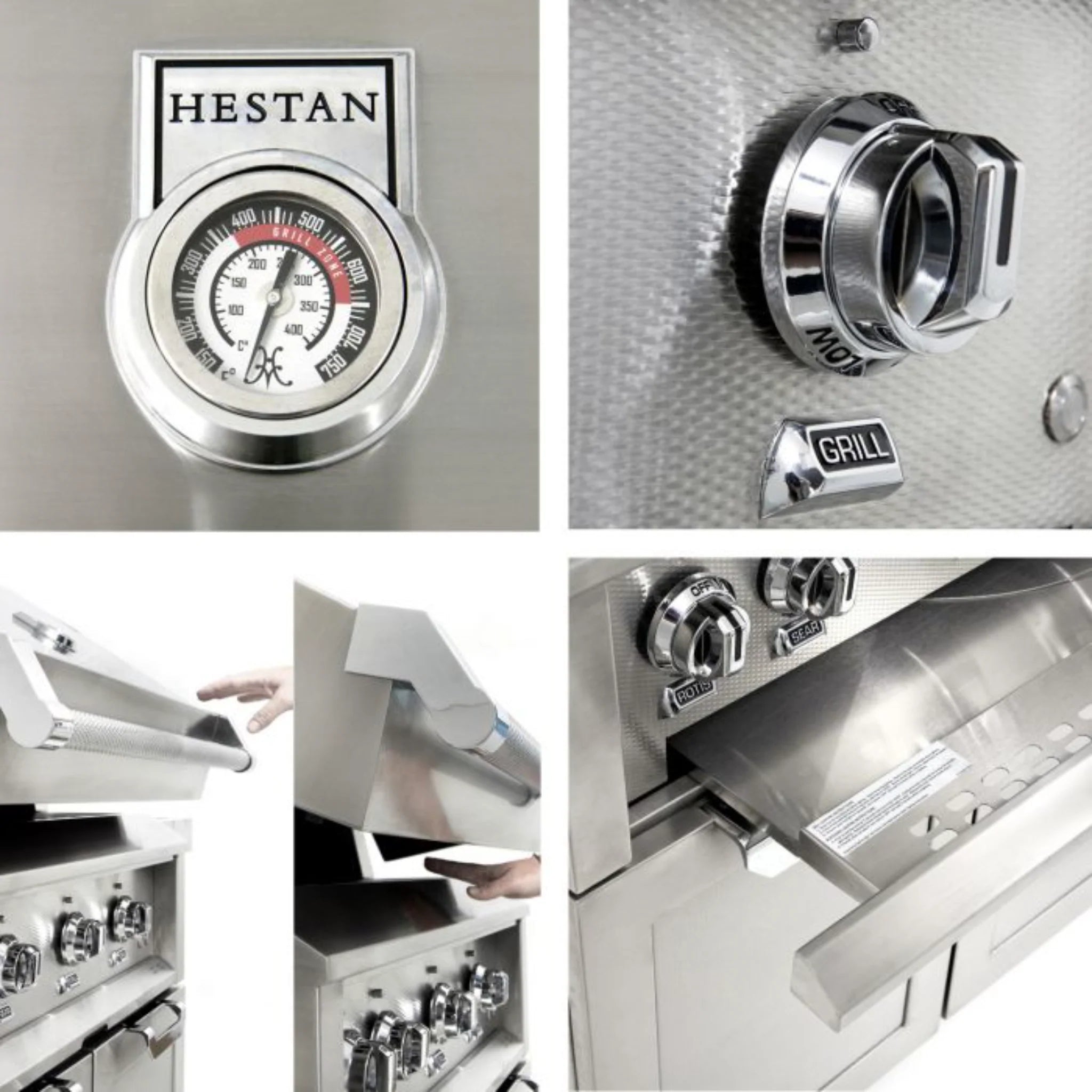 Hestan 42-Inch Built-In Gas Grill - GBR42 - Premium Outdoor Cooking for Backyard BBQs & Patio Entertaining