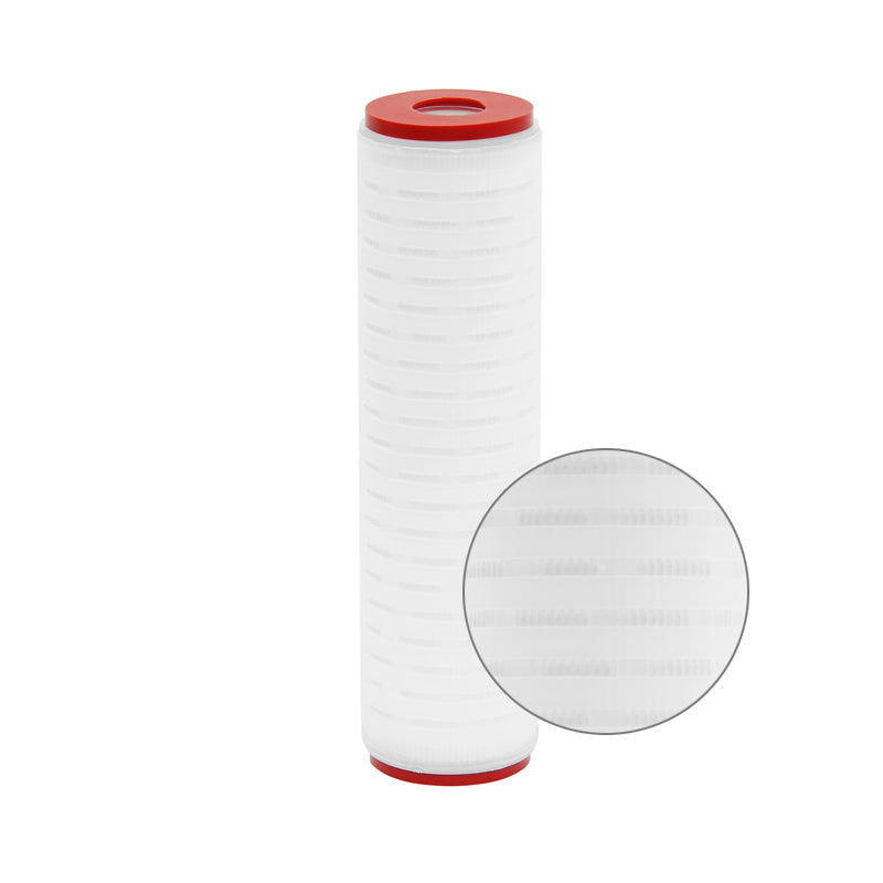 10-Pack Pleated Water Filter Cartridges for Refrigerators & Under-Sink Filtration Systems - Improves Taste & Reduces Contaminants in Drinking Water