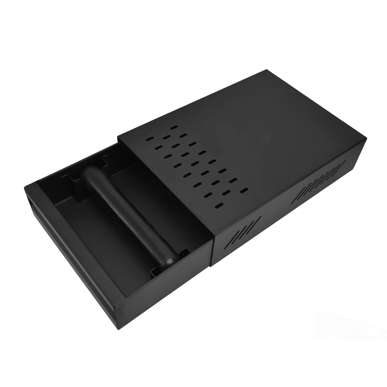 Premium SNOQ Ground Coffee Drawer - Detachable Rubber Storage Container with Ergonomic Handle for Coffee Enthusiasts | Perfect for Kitchen Countertop & Coffee Station Organization