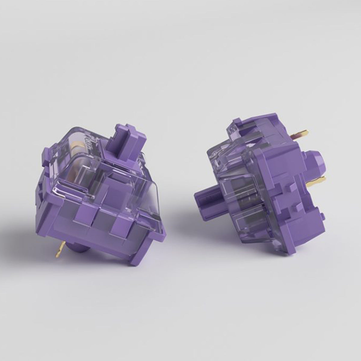 Akko CS Lavender Purple Tactile Switches - 45 Pcs Set (Pre-Lubricated) for Mechanical Keyboards - Perfect for Gaming, Typing & Office Work