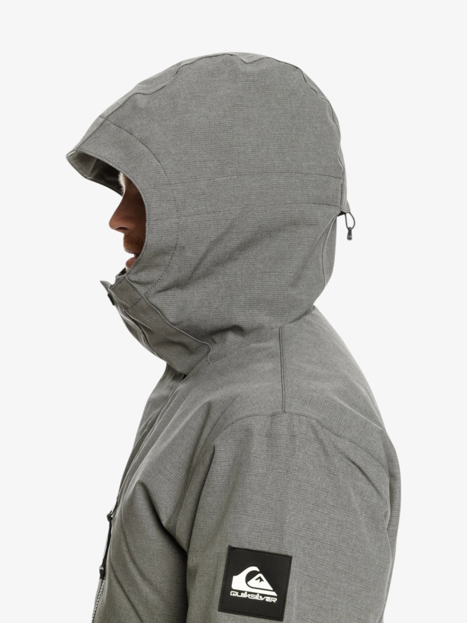 Quiksilver Mission Solid Dark Grey Snow Jacket - Waterproof & Insulated Winter Coat for Skiing, Snowboarding & Outdoor Adventures
