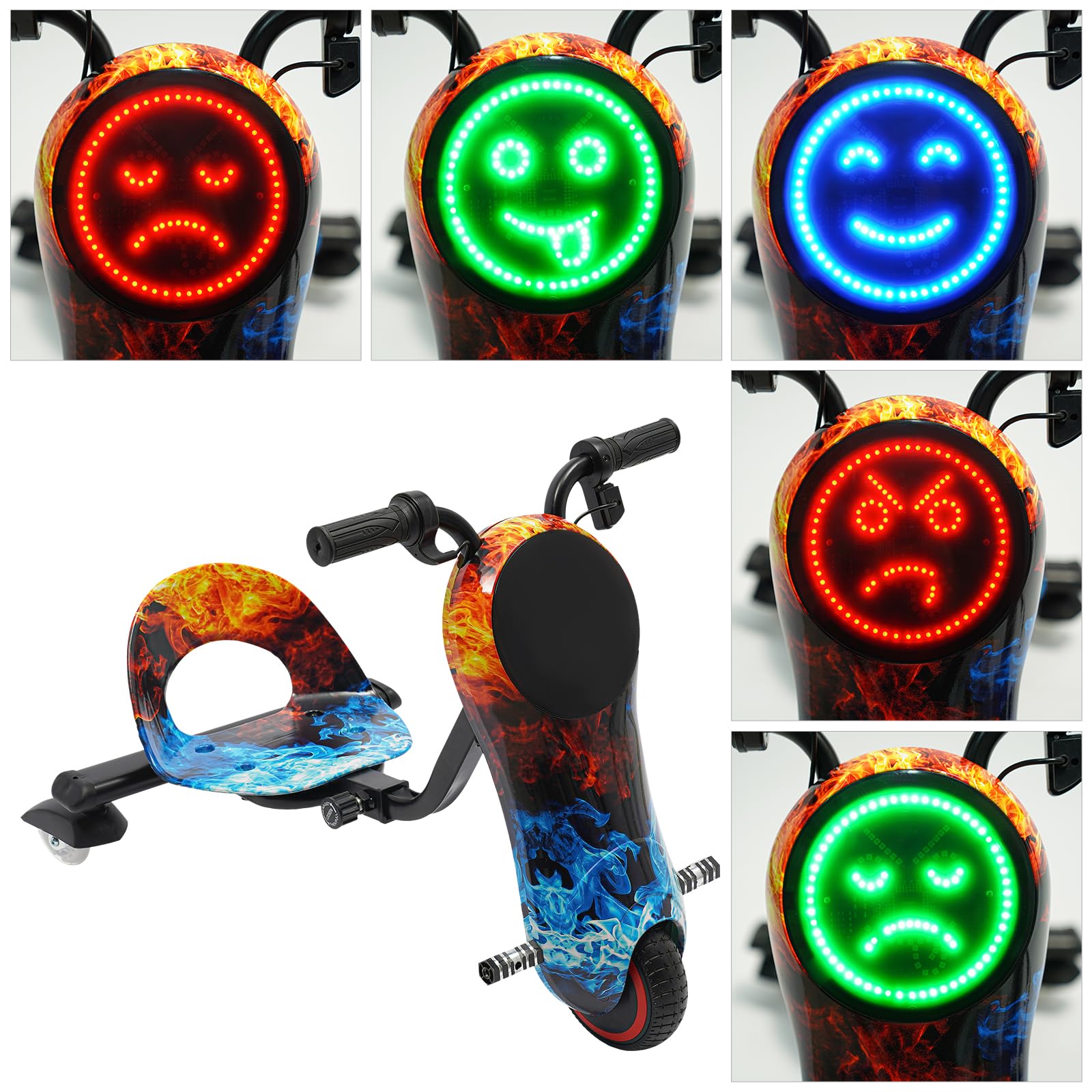 Drift Kids Electric Scooter 180W Brushless Motor with LED Display, Adjustable Length for Ages 3-12 - Perfect for Commuting, Neighborhood Rides & Outdoor Family Fun