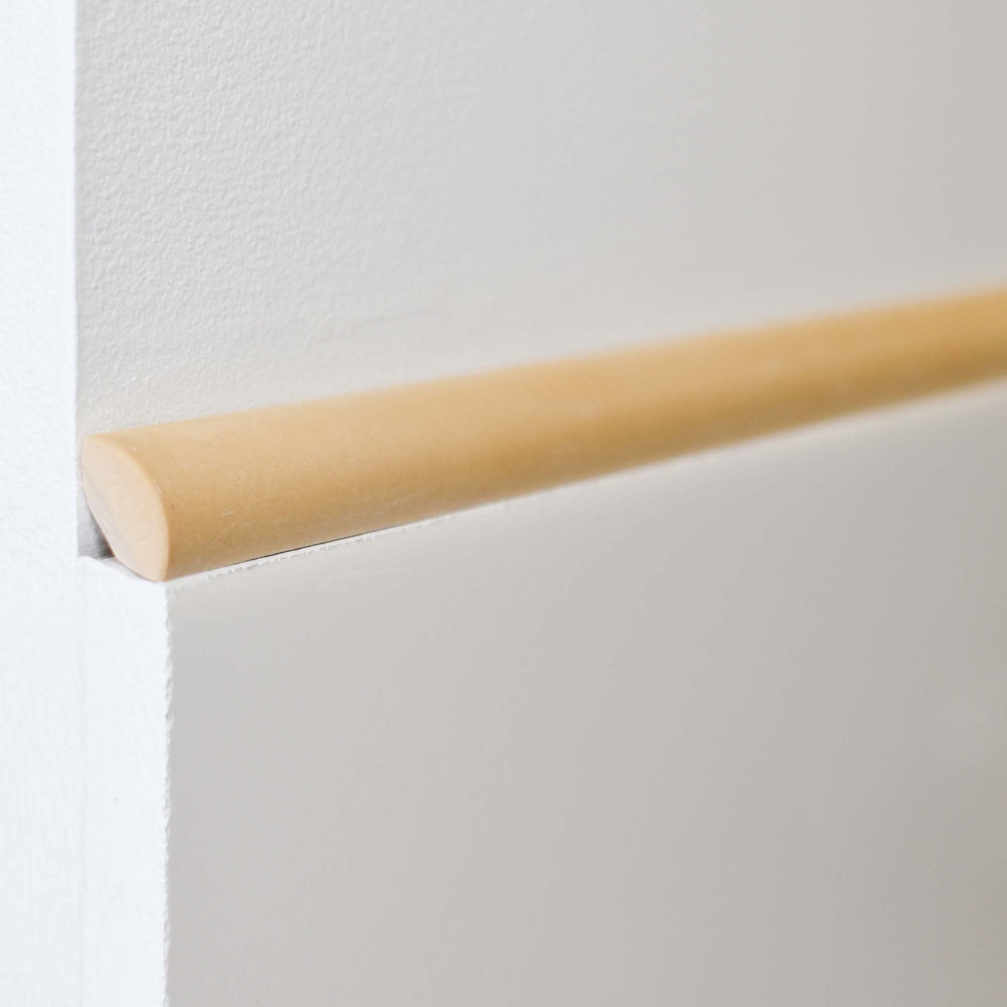 Questech Quarter Round Tile Trim 1/2 x 12 Inch - Decorative Jolly Tile Edge Trim for Shower, Kitchen Backsplash & Bathroom - Travertine Matte Finish - 12 Pack - Perfect for Waterproofing & Enhancing Tile Corners