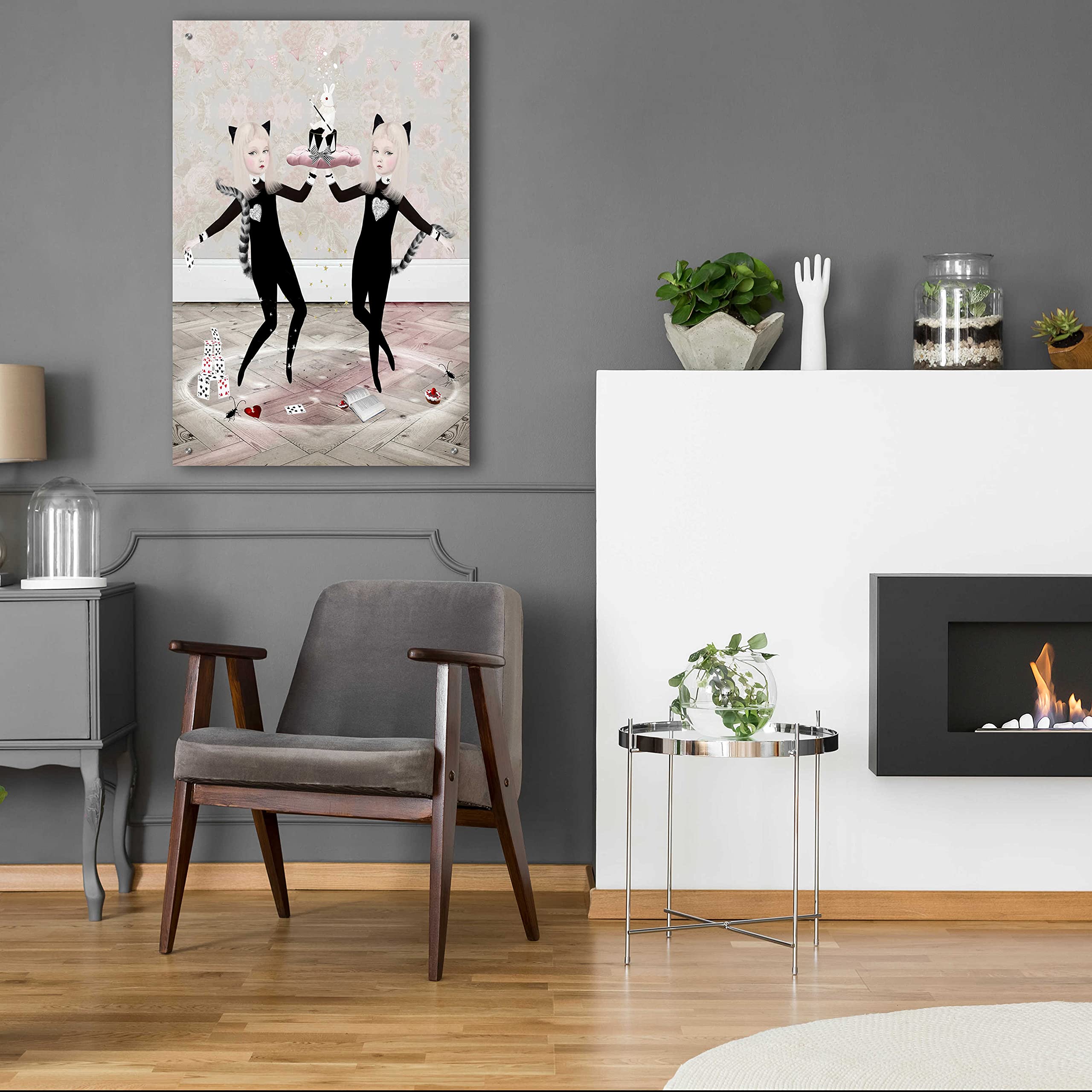 Epic Art 'The Newmars' by Art & Ghosts - Premium Acrylic Glass Wall Art Print 24x36 Inches - Modern Home & Office Decor for Living Room, Bedroom or Gallery