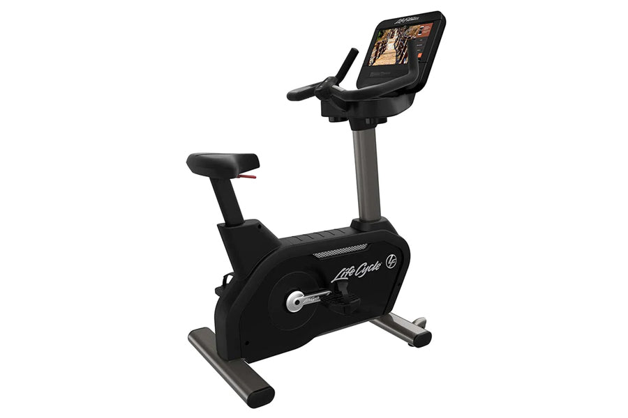 Life Fitness Club Series Plus Upright Exercise Bike - Commercial Grade Indoor Cycling Bike for Home & Gym Workouts - Perfect for Cardio Training, Weight Loss & Fitness Goals