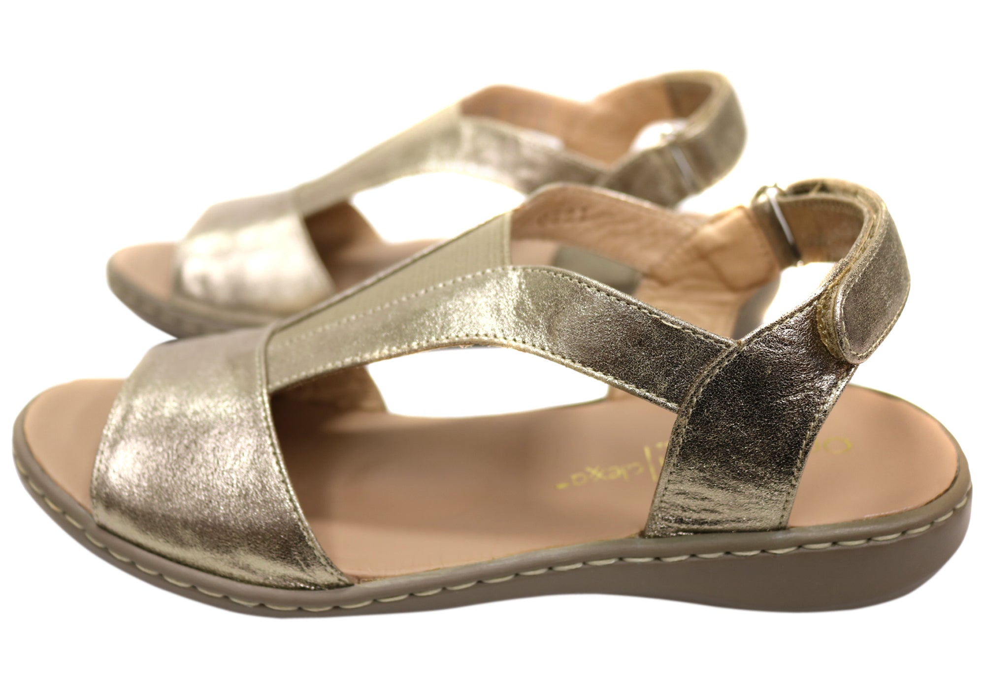 Opananken Elva Women's Comfortable Brazilian Leather Sandals - Stylish Summer Casual & Beach Walking Sandals for Women