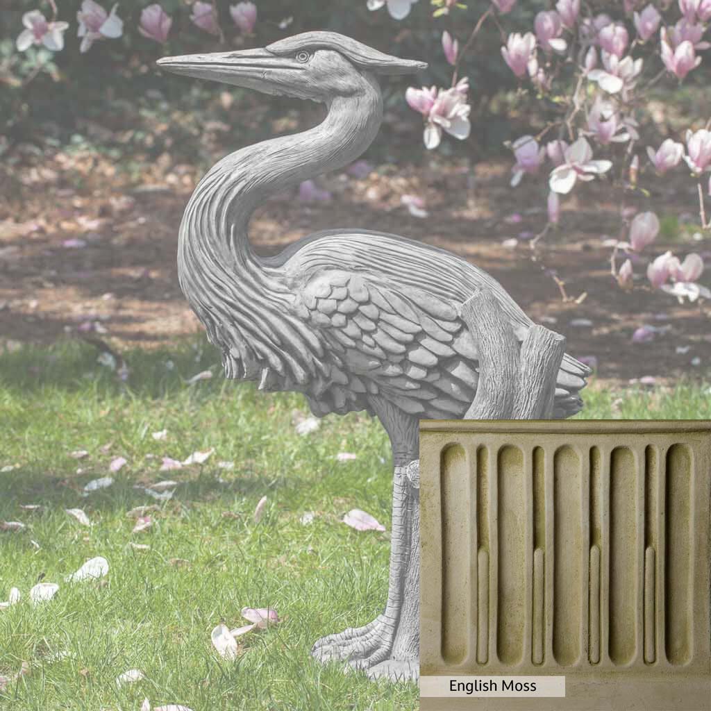 Campania International Heron Statue - Elegant Outdoor Garden Decor for Patio, Yard, and Poolside Landscaping