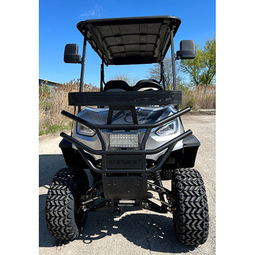 48V Electric Golf Cart 4 Seater - Lifted Renegade+ Edition Utility UTV | Compare to Coleman & Kandi | Red | Perfect for Golf Courses, Campuses & Resort Transportation