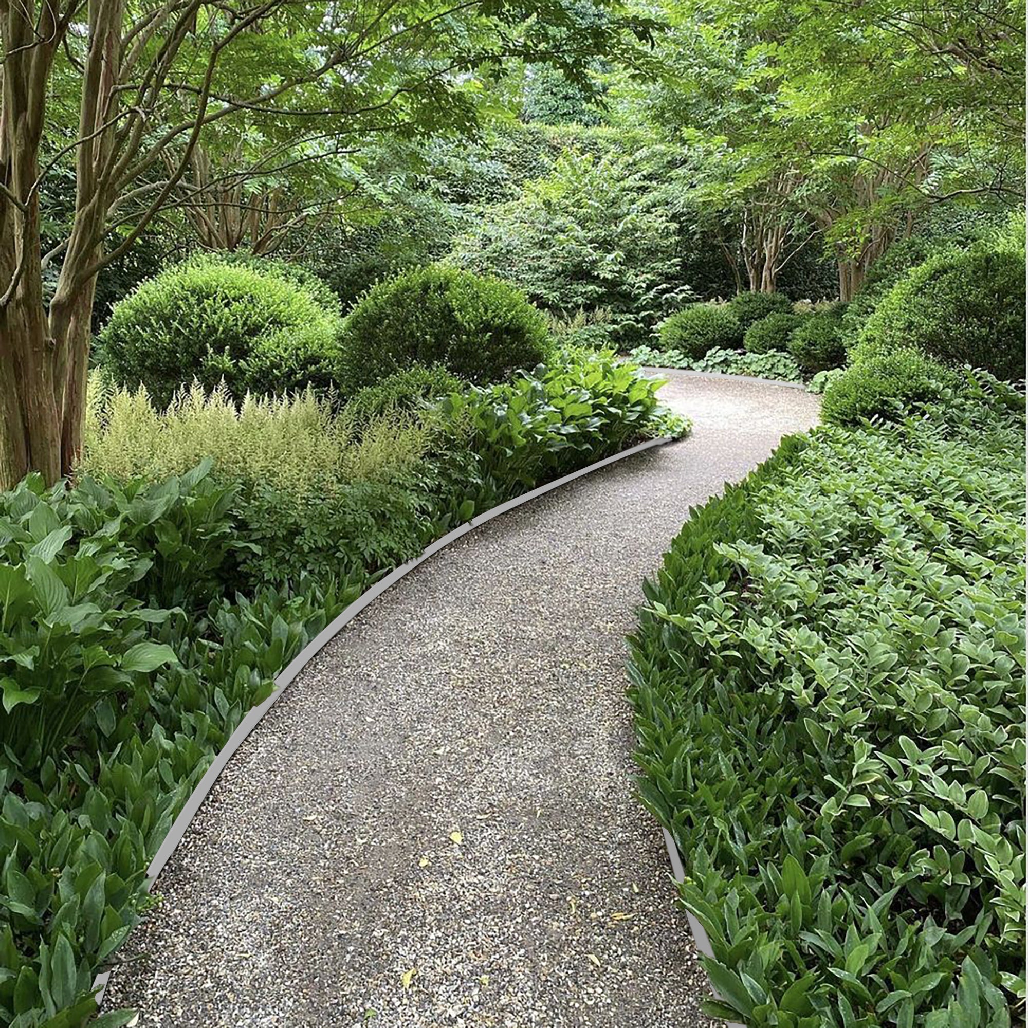 2 Pack Heavy Duty Corten Steel Landscape Edging - Durable Waterproof Garden Borders for Flower Beds, Walkways & Driveways | Rust-Resistant Outdoor Yard Edging
