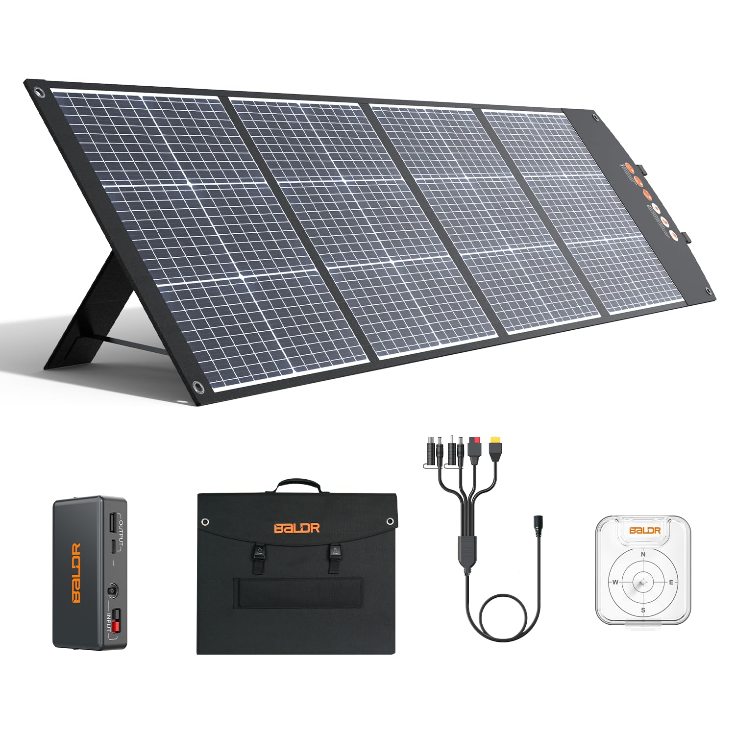 200W Monocrystalline Portable Folding Solar Panel - High Efficiency Solar Charger for Generators & Power Stations | Perfect for Camping, RV Trips & Off-Grid Living