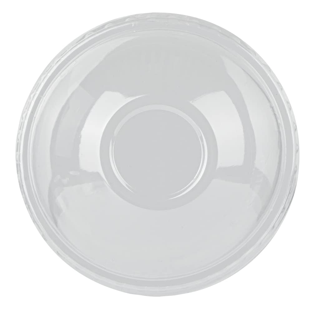 50 Pack Clear Plastic Dome Lids for 3oz Coppetta To-Go Cups | Disposable Dessert Cup Lids | Perfect for Ice Cream, Yogurt & Pudding Takeout | Restaurant & Bakery Supplies