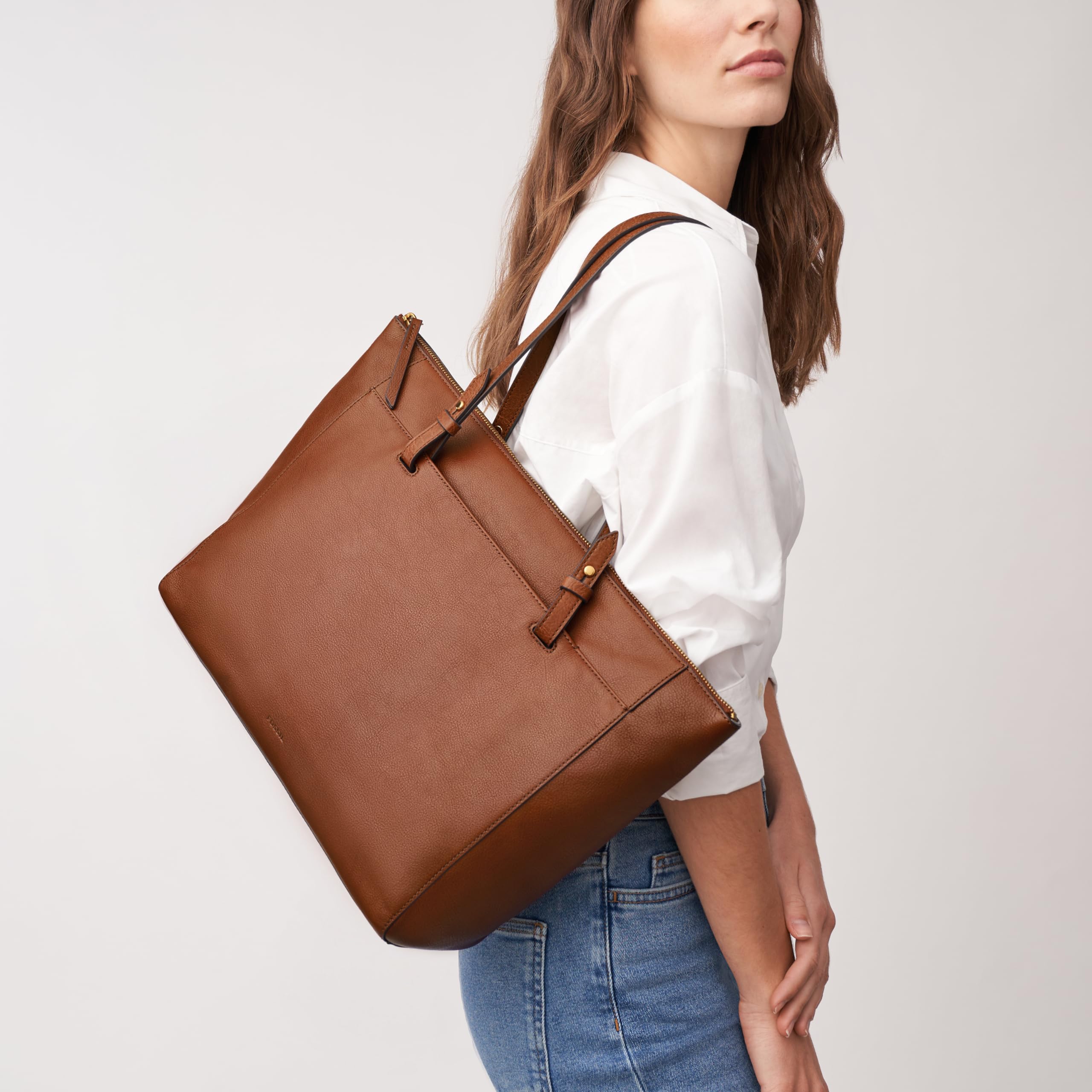 Fossil Women's Rachel Tote Purse Handbag - Stylish Leather Shoulder Bag for Work, Travel & Everyday Use