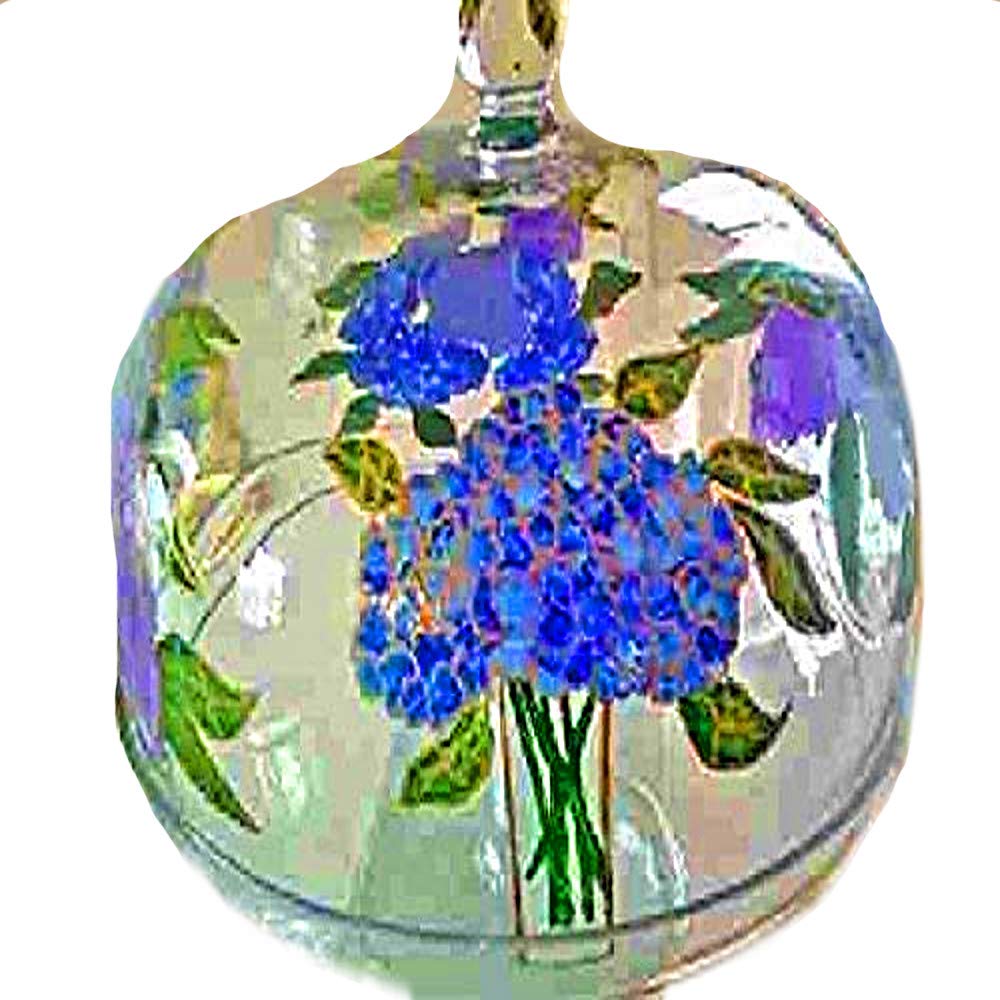 Clearly Susan's Hand-Painted Floral Glass Cake Stand with Dome Cover - Elegant Display for Weddings, Parties & Dessert Tables